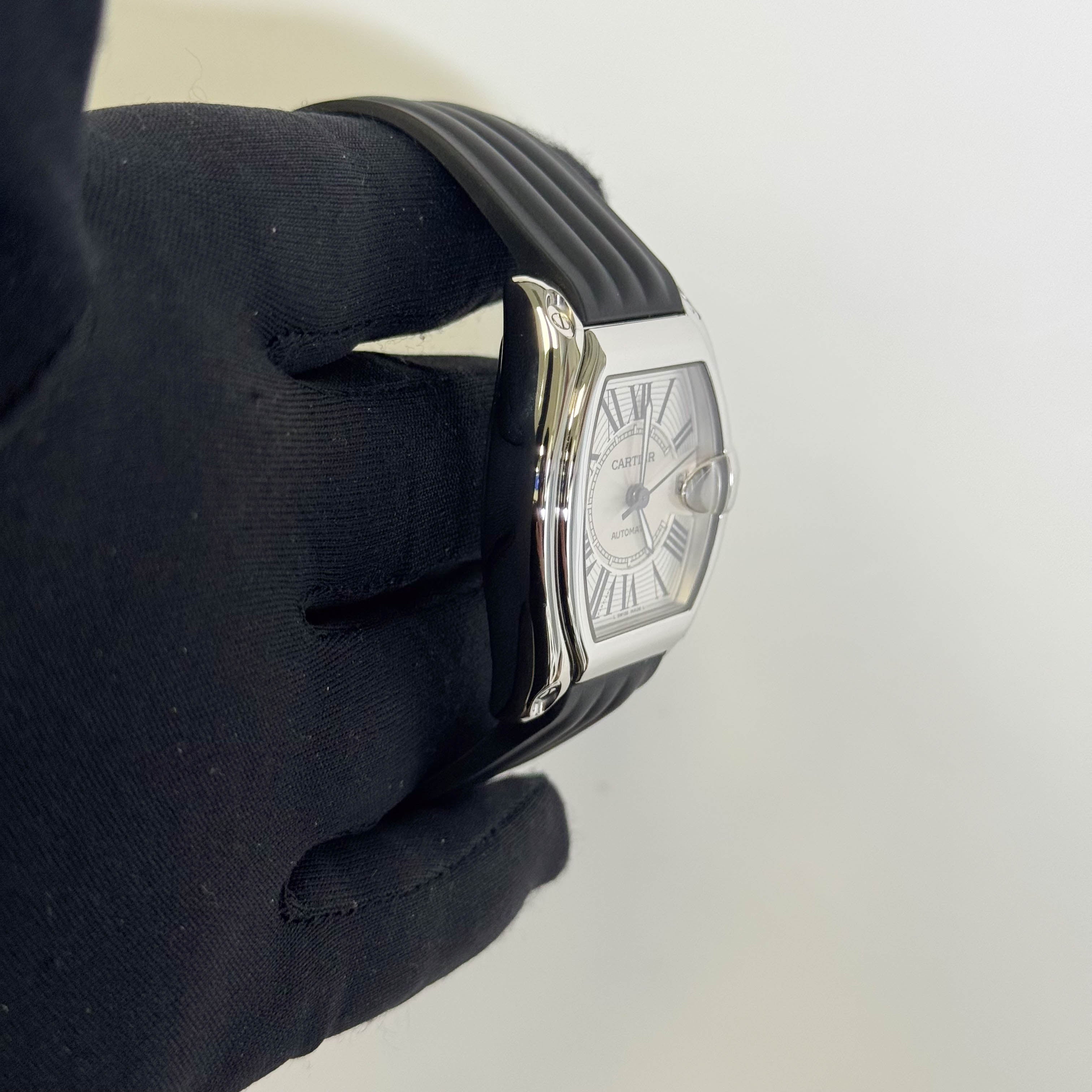 Cartier Roadster 35mm Silver Dial Watch Ref# W62025V3 - Happy Jewelers Fine Jewelry Lifetime Warranty