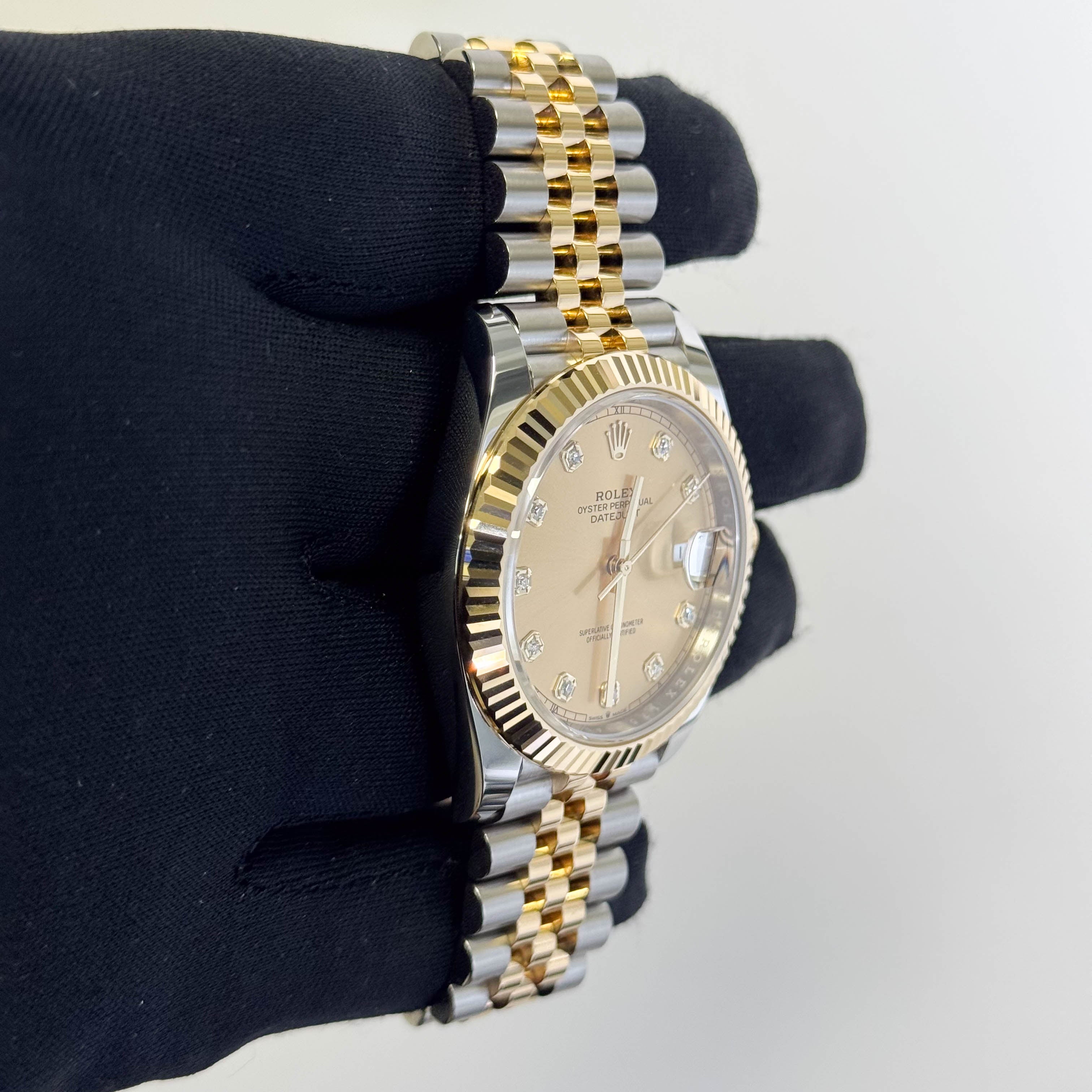 Rolex Datejust 41mm Champagne Dial Watch Ref# 126333 - Happy Jewelers Fine Jewelry Lifetime Warranty