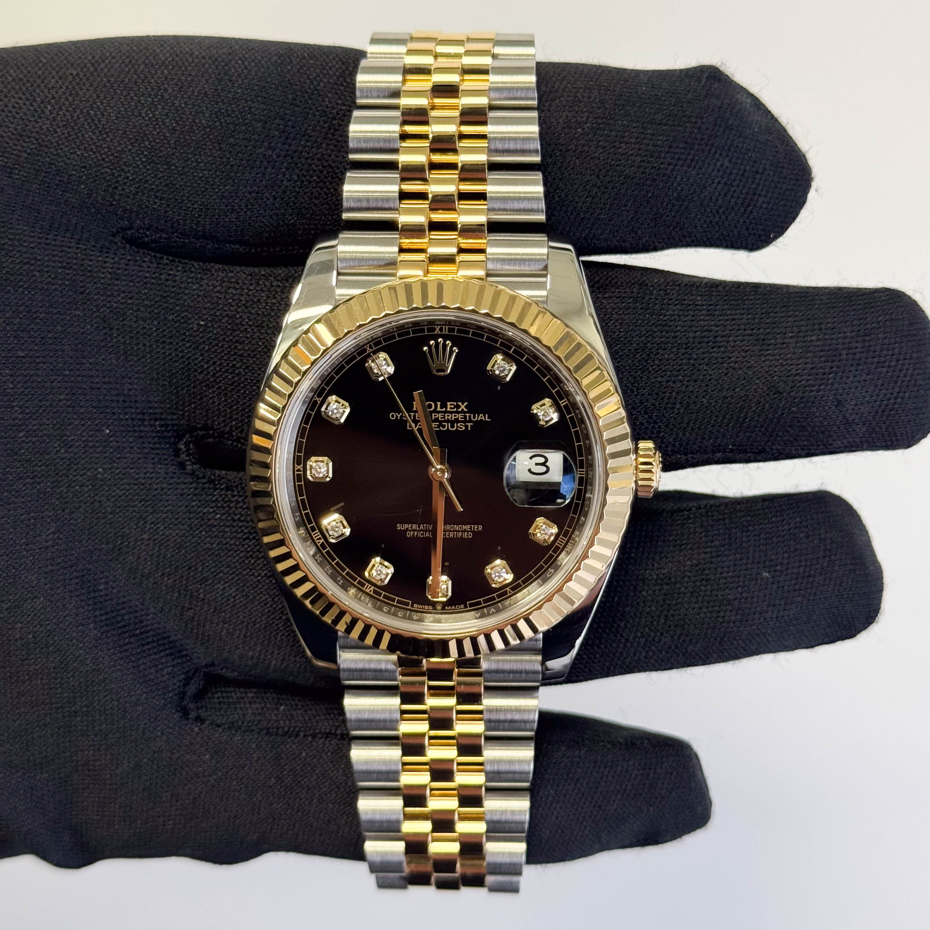 Rolex Datejust 41mm Black Dial Watch Ref# 126333 - Happy Jewelers Fine Jewelry Lifetime Warranty