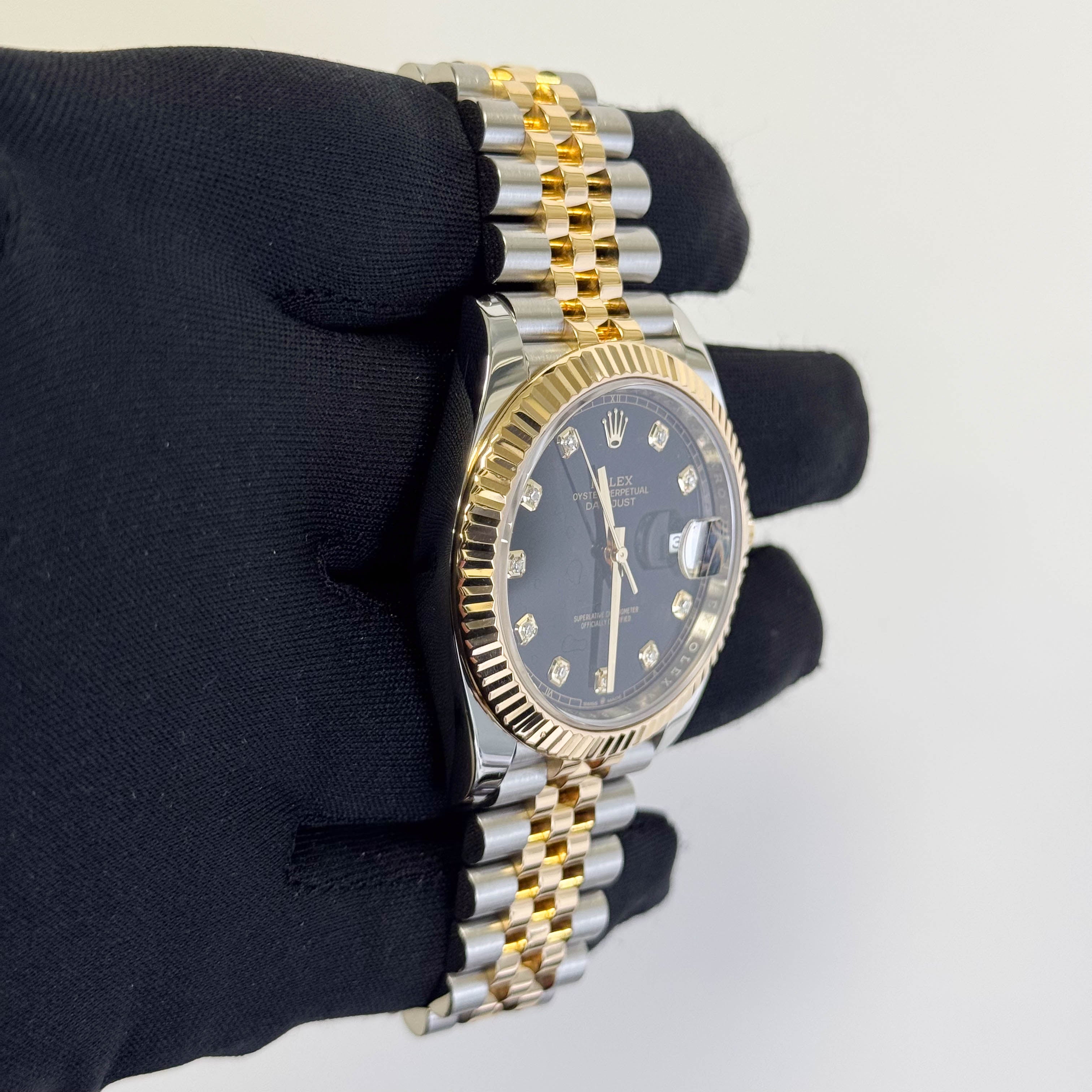 Rolex Datejust 41mm Black Dial Watch Ref# 126333 - Happy Jewelers Fine Jewelry Lifetime Warranty