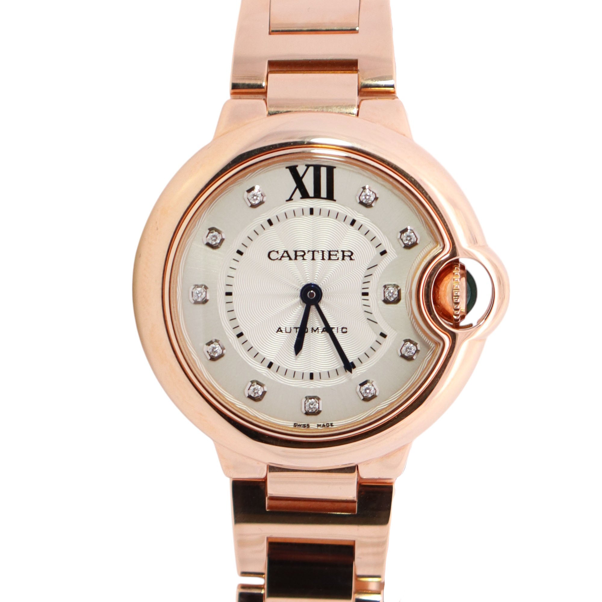 Cartier Ballon Bleu 33mm Silver Dial Watch Ref# WE902062 - Happy Jewelers Fine Jewelry Lifetime Warranty