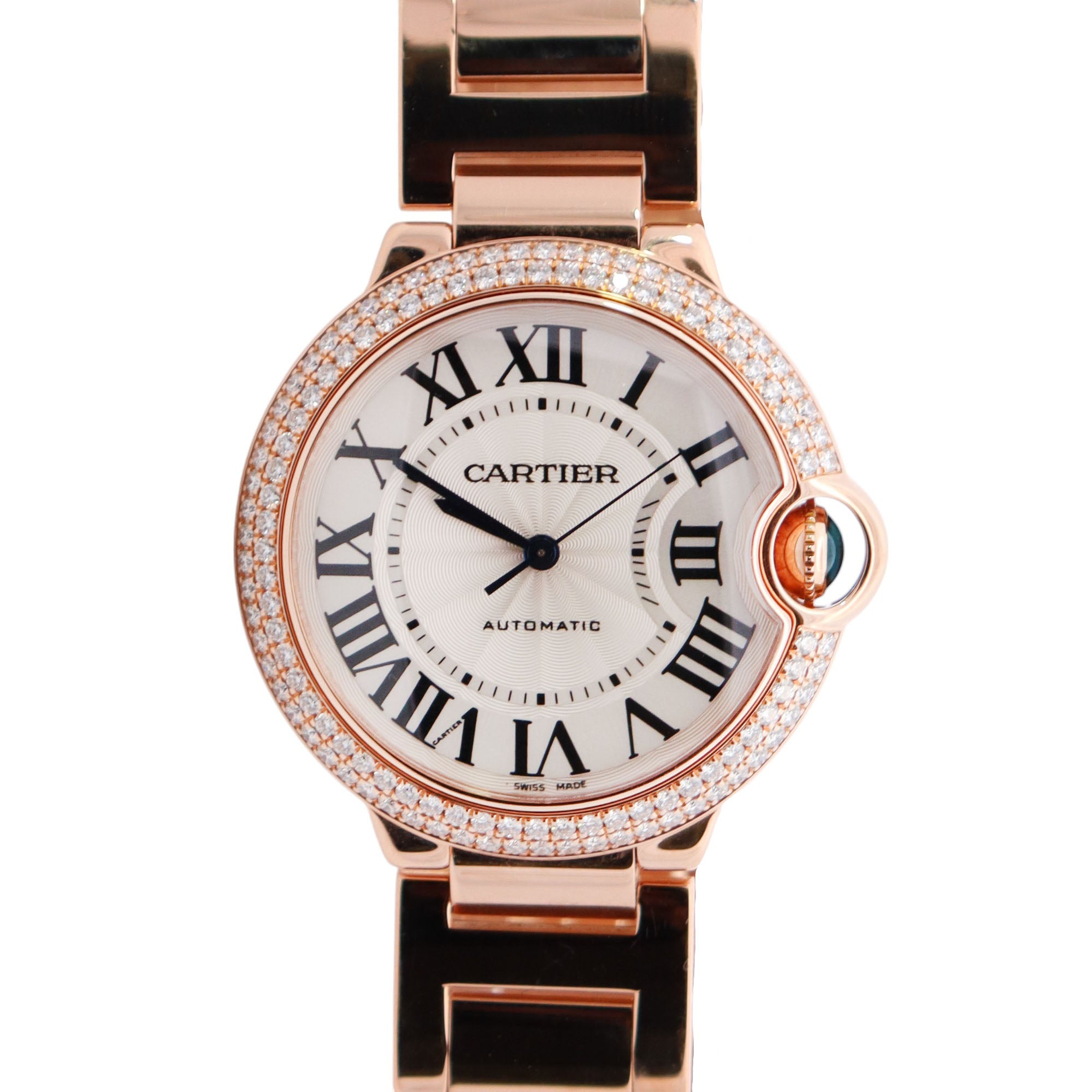 Cartier Ballon Bleu 36.6mm White Dial Watch Ref# WJBB0005 - Happy Jewelers Fine Jewelry Lifetime Warranty