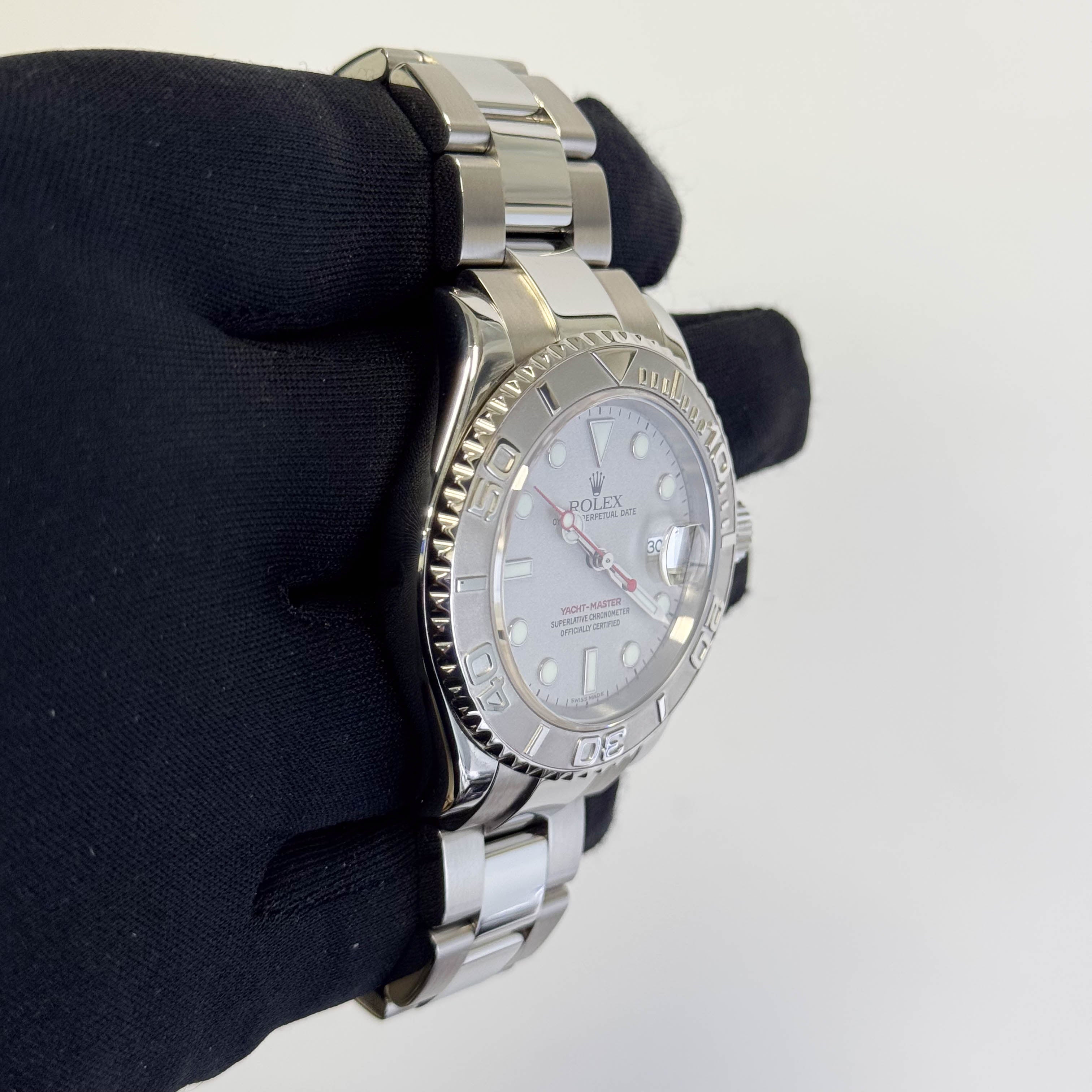 Rolex Yacht-Master 40mm Platinum Dial Watch Ref# 16622 - Happy Jewelers Fine Jewelry Lifetime Warranty