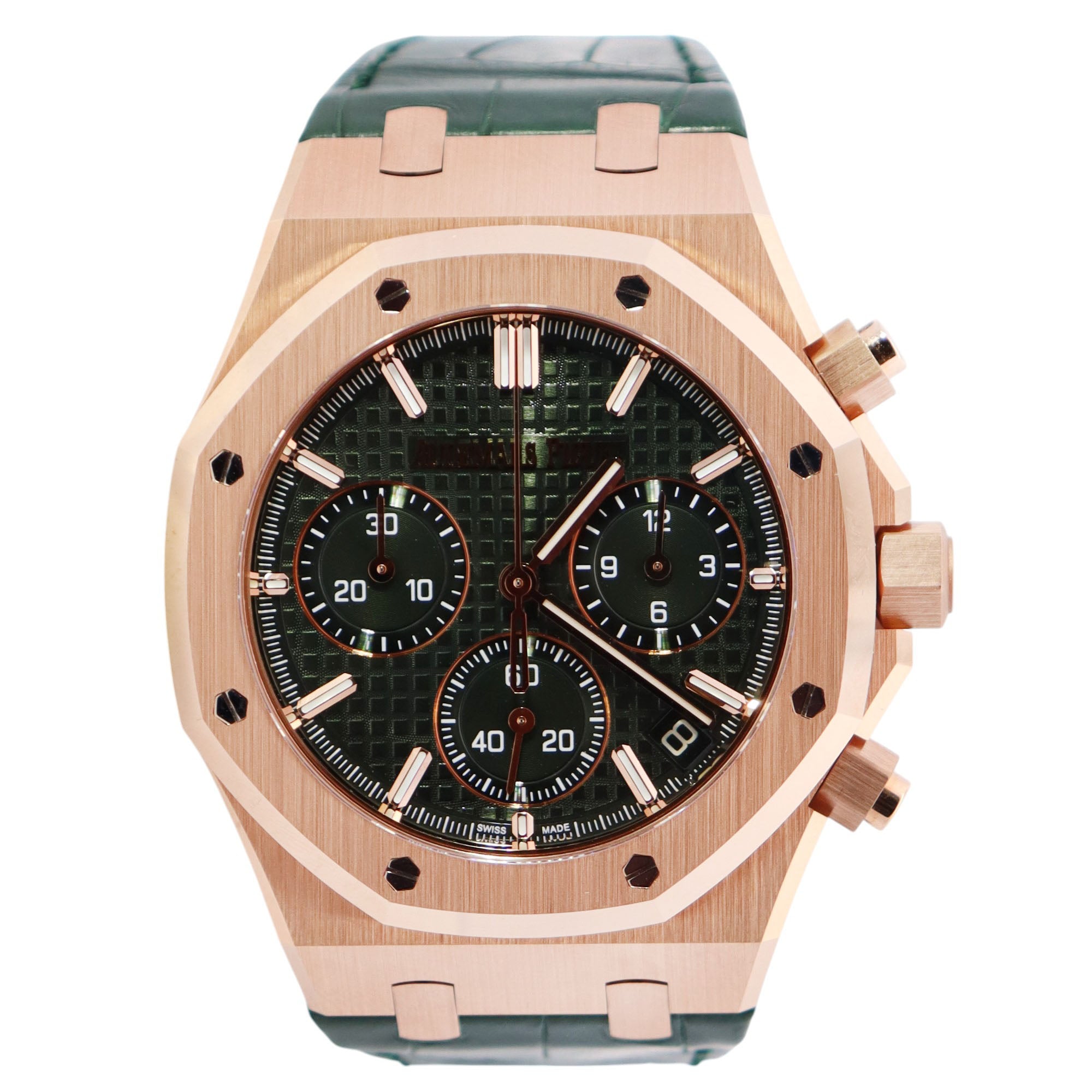 Audemars Piguet Royal Oak 41mm Green Dial Watch Ref#26240OR.OO.D404CR.01 - Happy Jewelers Fine Jewelry Lifetime Warranty