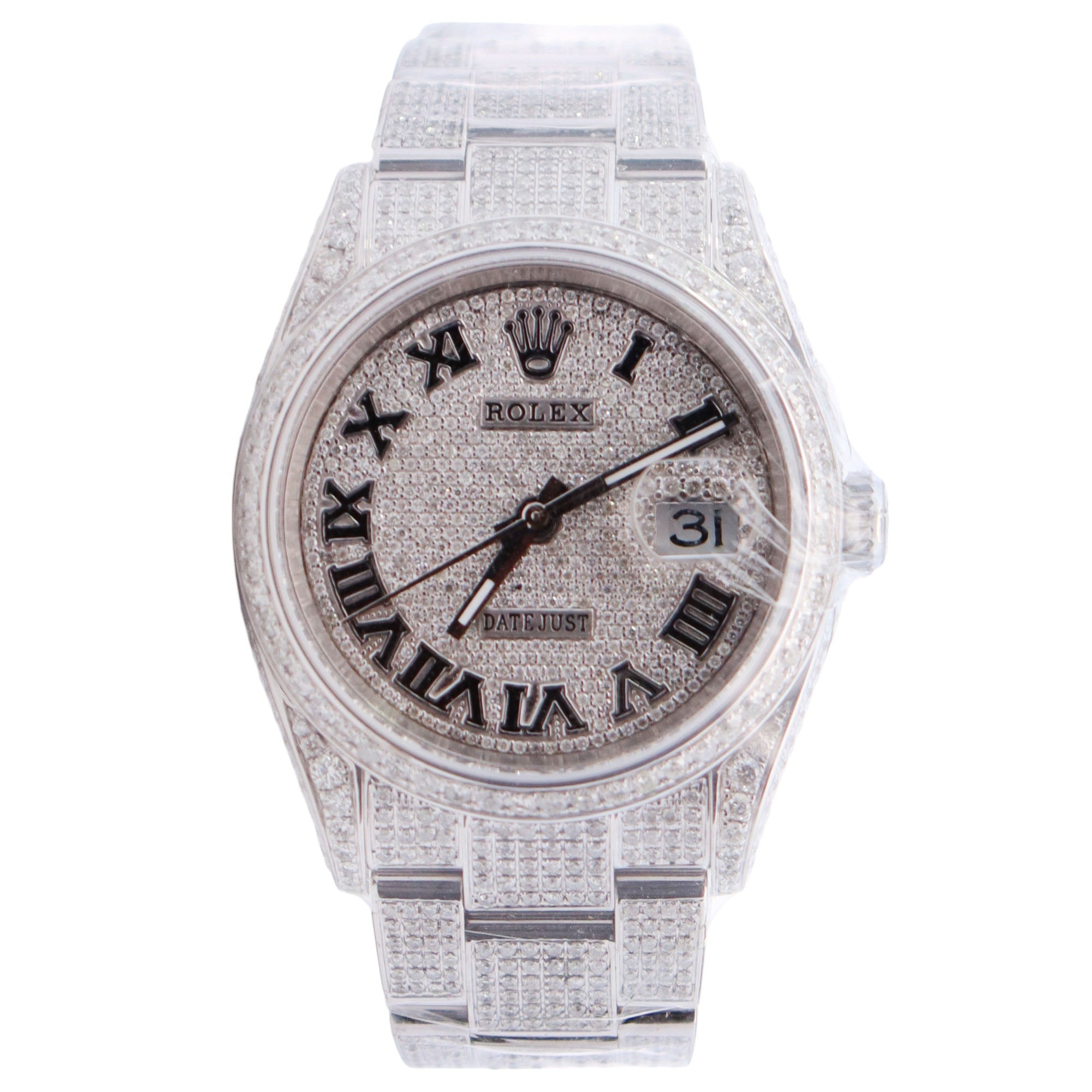 Rolex Datejust 36mm Pave Dial Watch Ref# 126200 - Happy Jewelers Fine Jewelry Lifetime Warranty