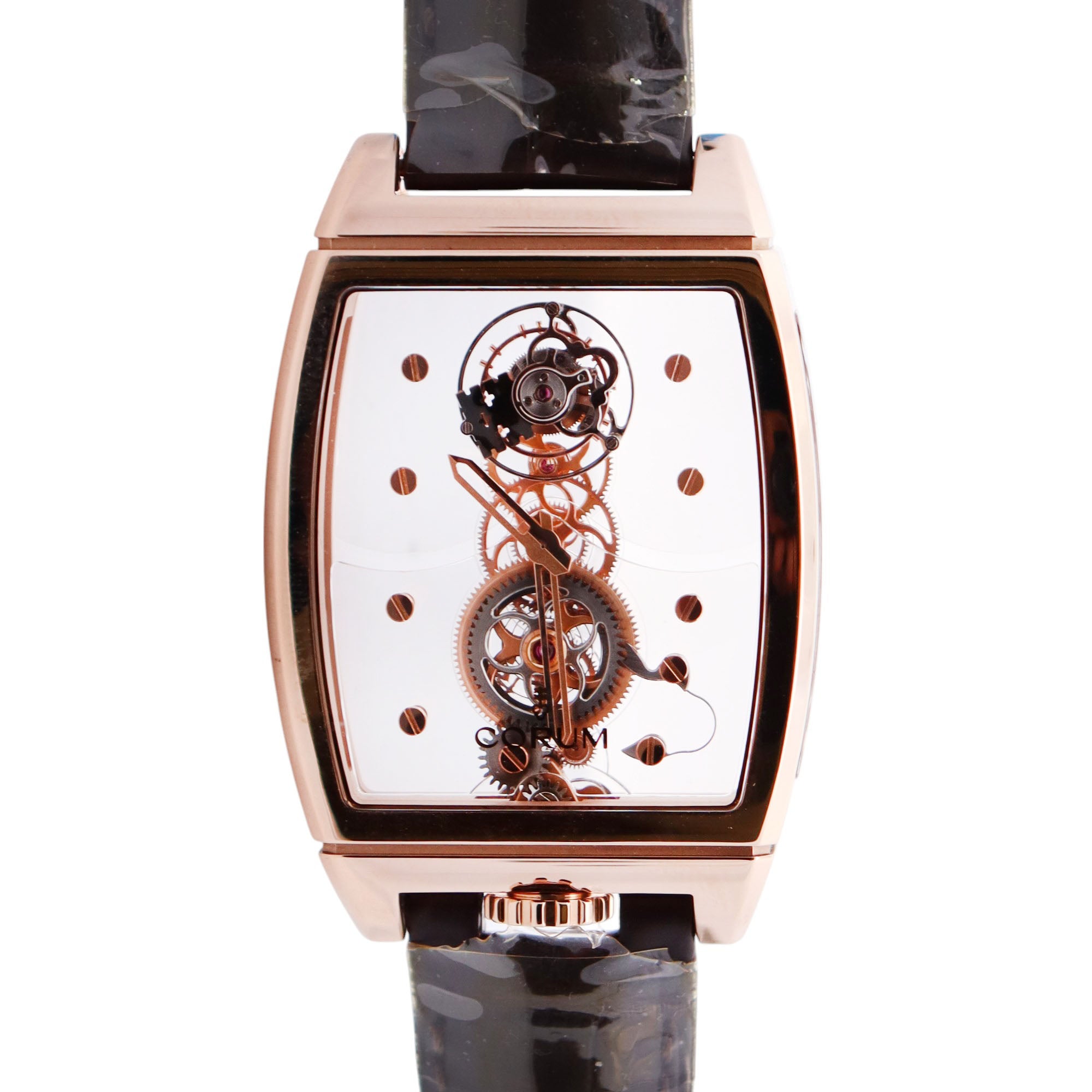 Corum Golden Bridge 39mm Skeleton Dial Watch Ref# B100/01146 - Happy Jewelers Fine Jewelry Lifetime Warranty