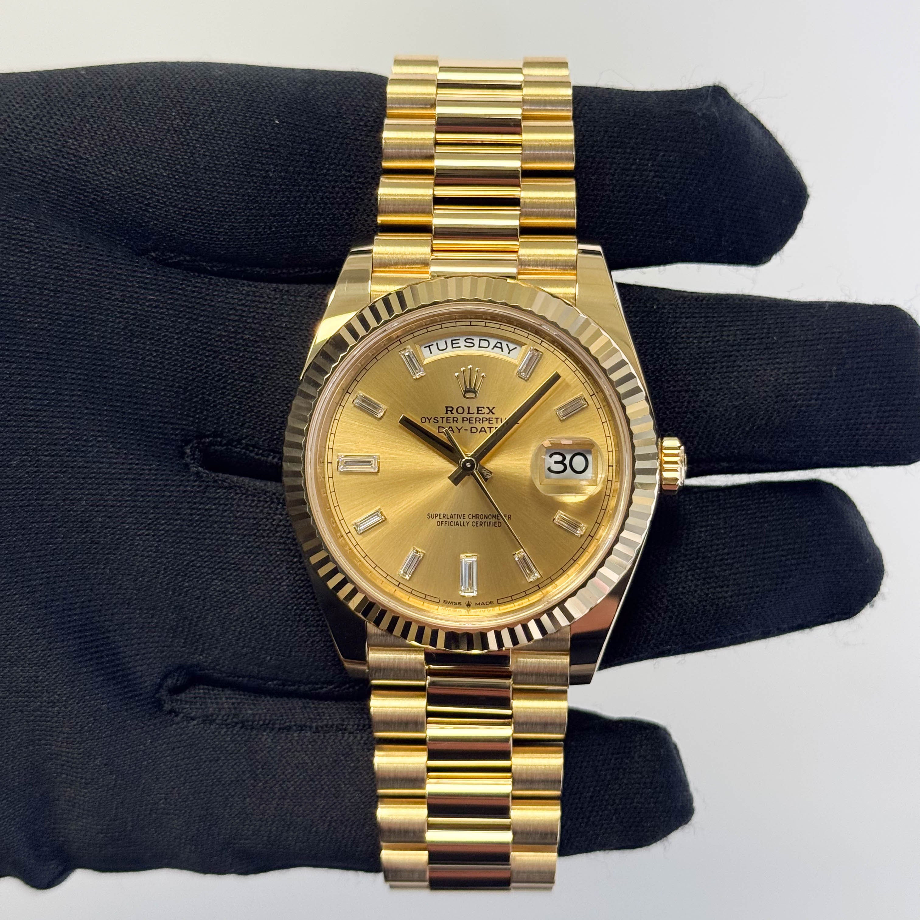 Rolex Day-Date 40mm Champagne Dial Watch Ref# 228238