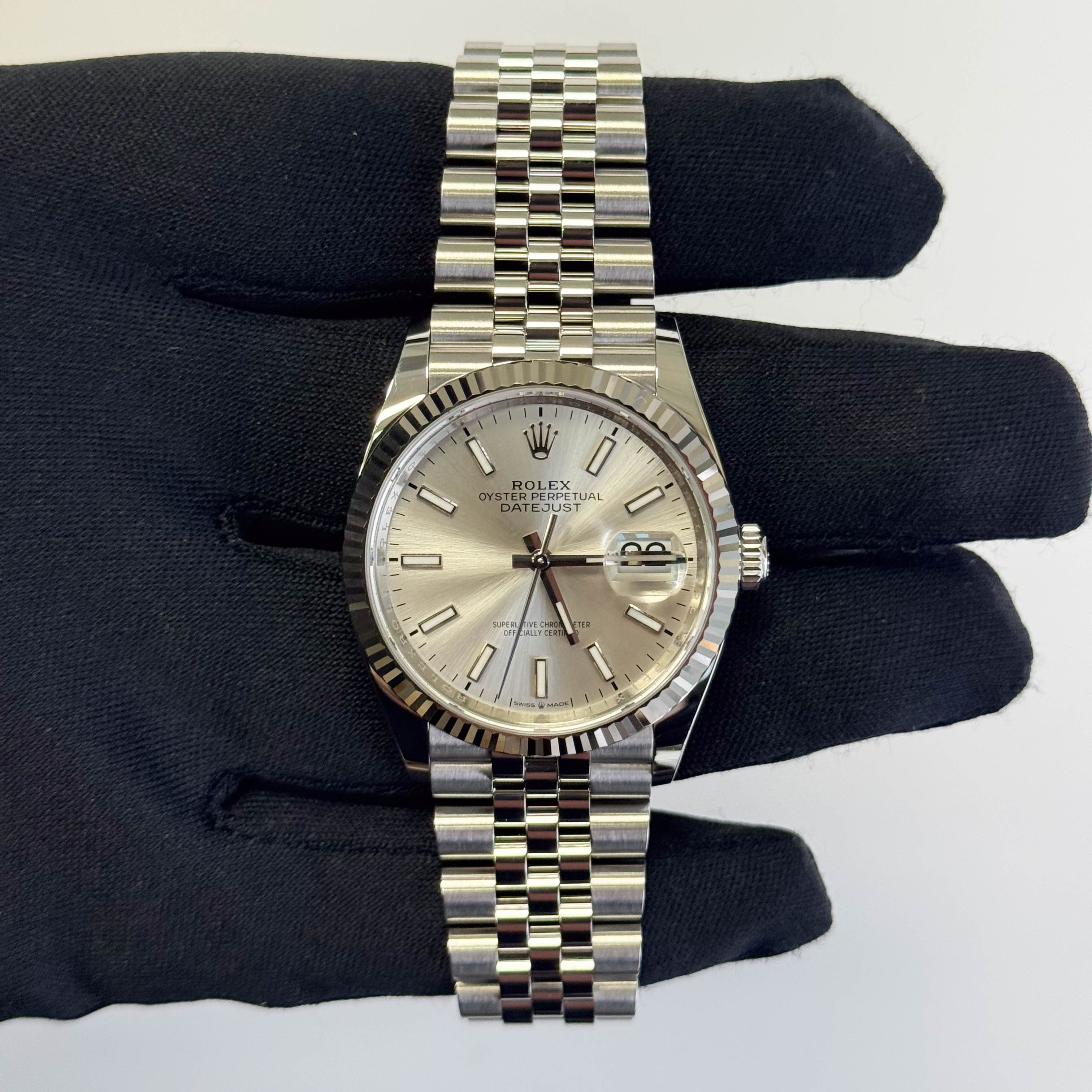 Rolex Datejust 36mm Silver Dial Watch Ref# 126234