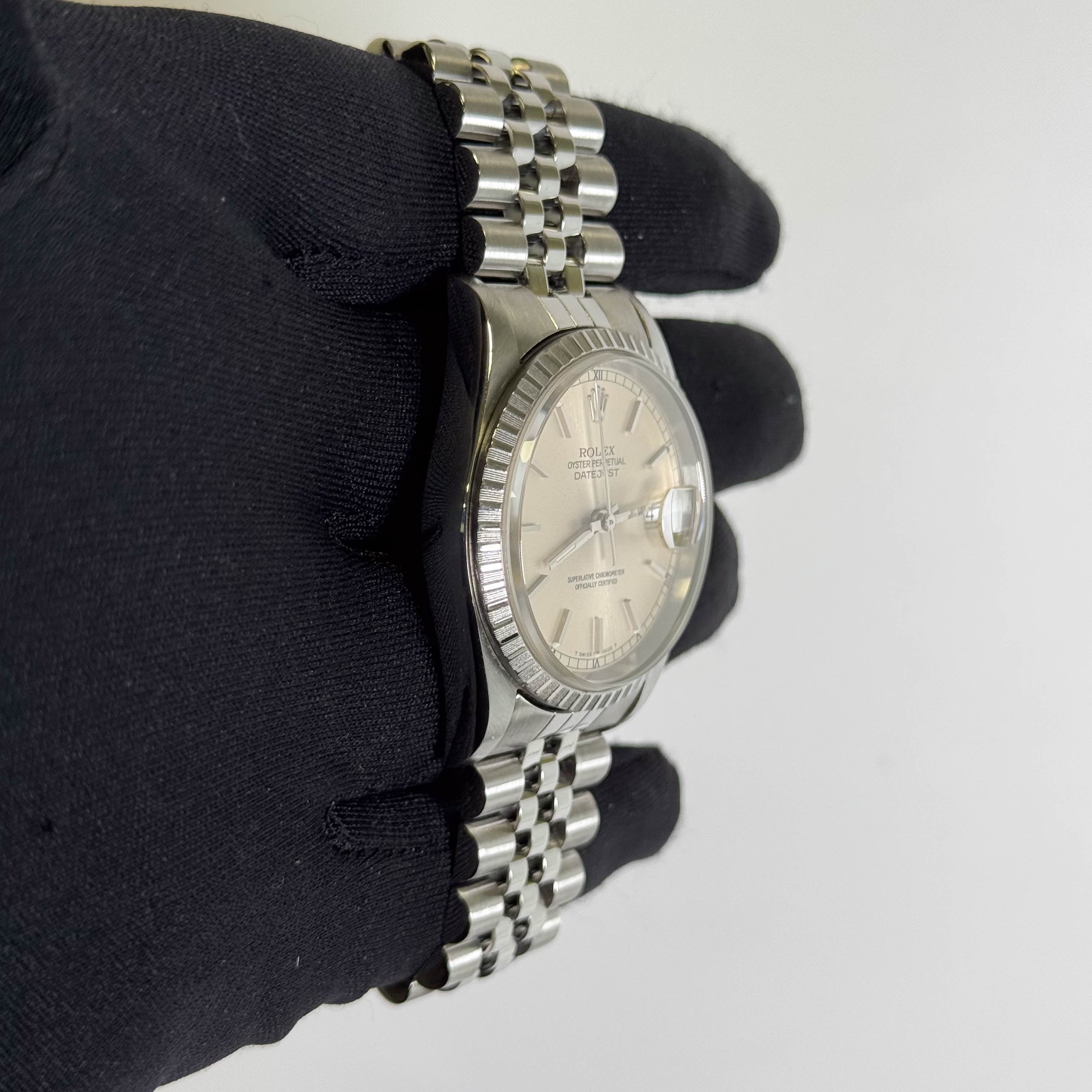 Rolex Datejust 36mm Silver Dial Watch Ref# 16220