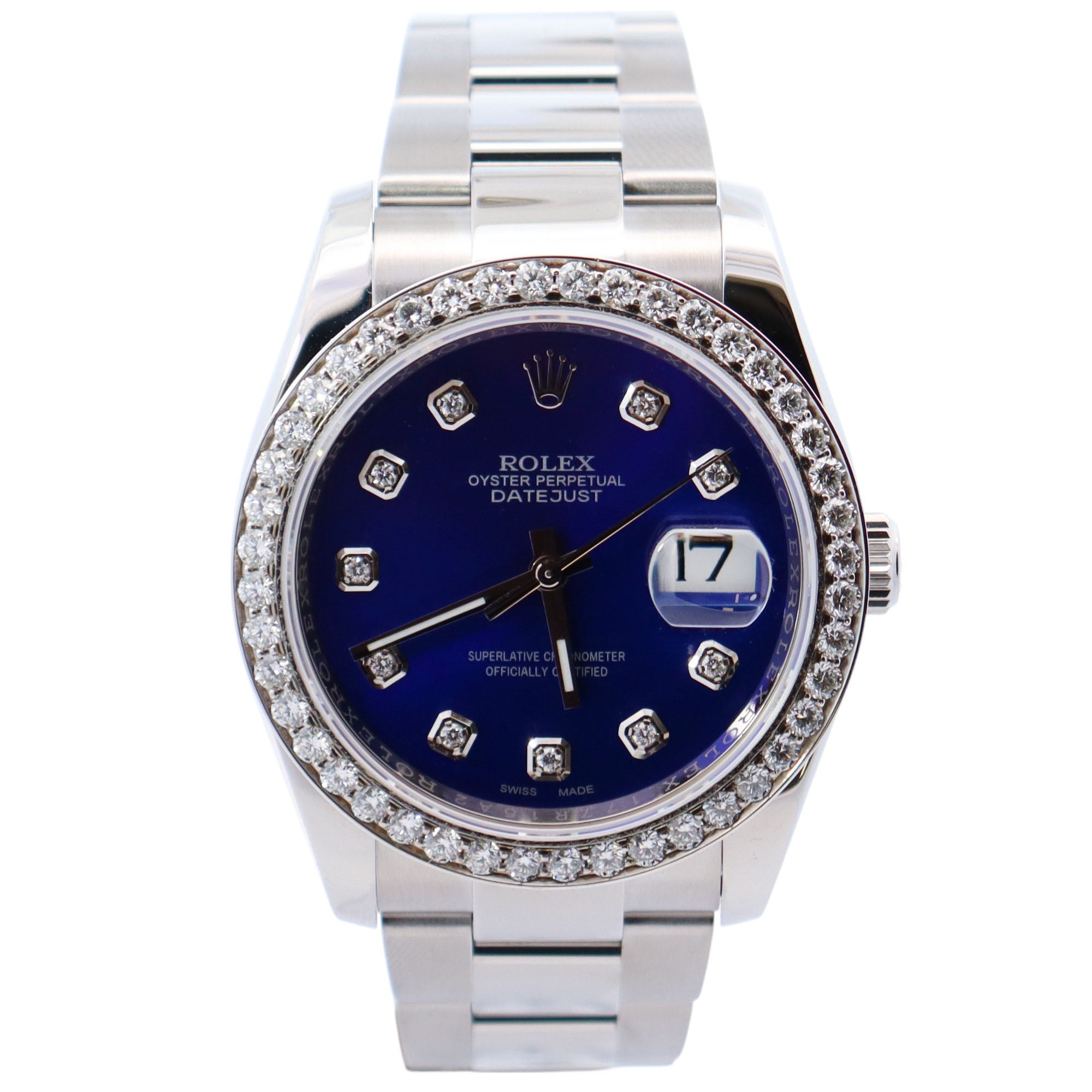 Rolex Datejust 36mm Dark Blue Dial Watch Ref# 116200 - Happy Jewelers Fine Jewelry Lifetime Warranty