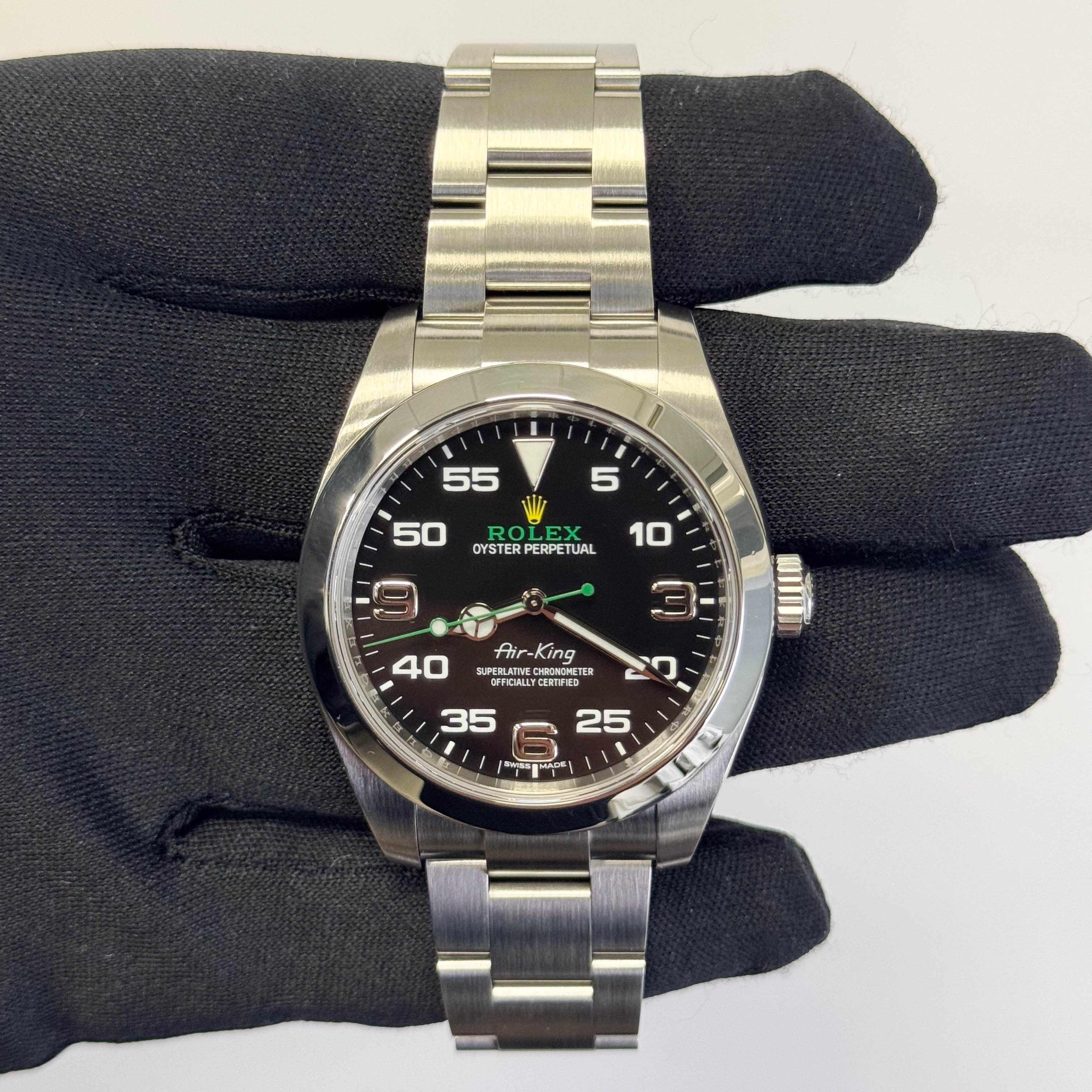 Rolex Air-King 40mm Black Dial Watch Ref# 116900 - Happy Jewelers Fine Jewelry Lifetime Warranty