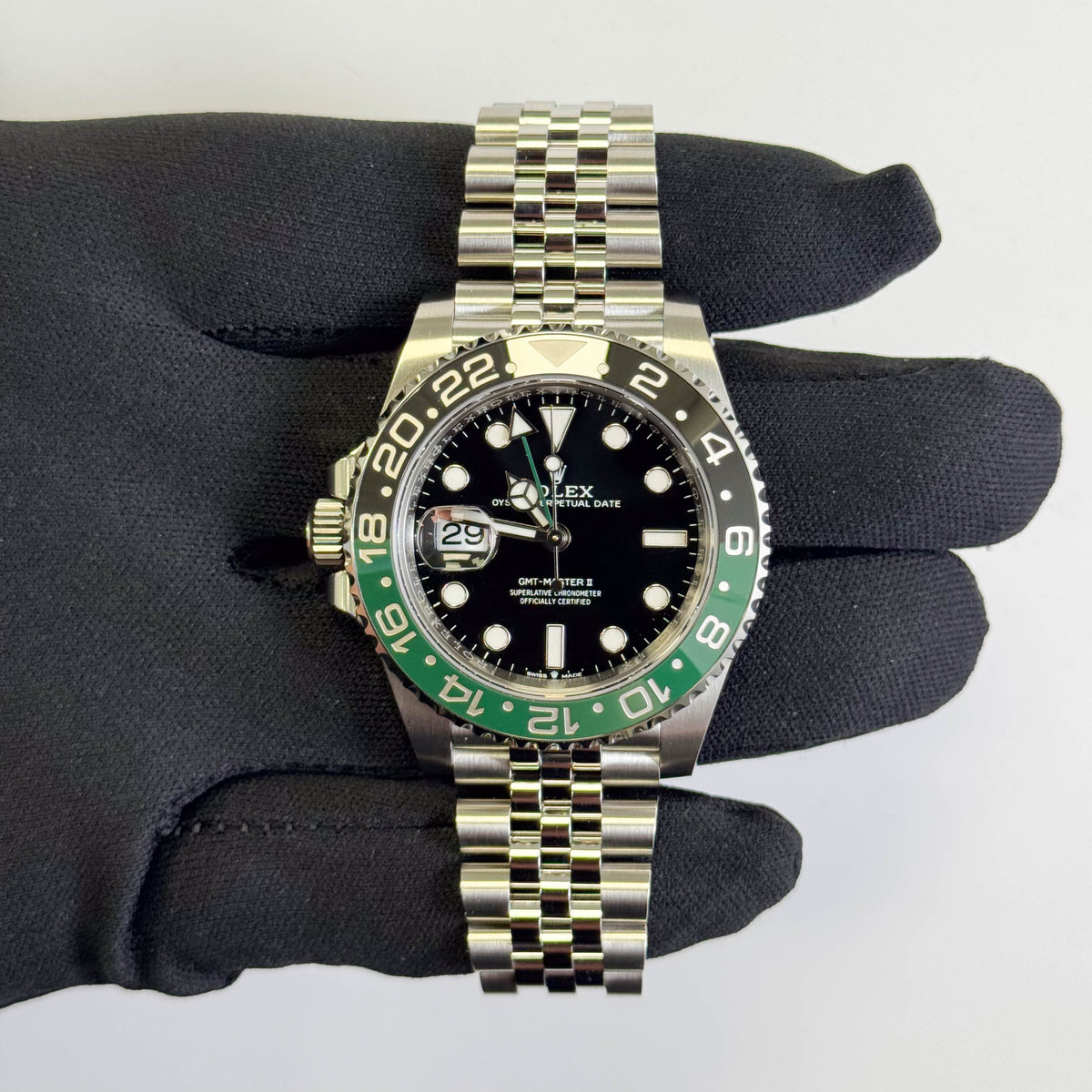 Rolex GMT-Master II "Sprite" 40mm Black Dial Watch Ref# 126720VTNR