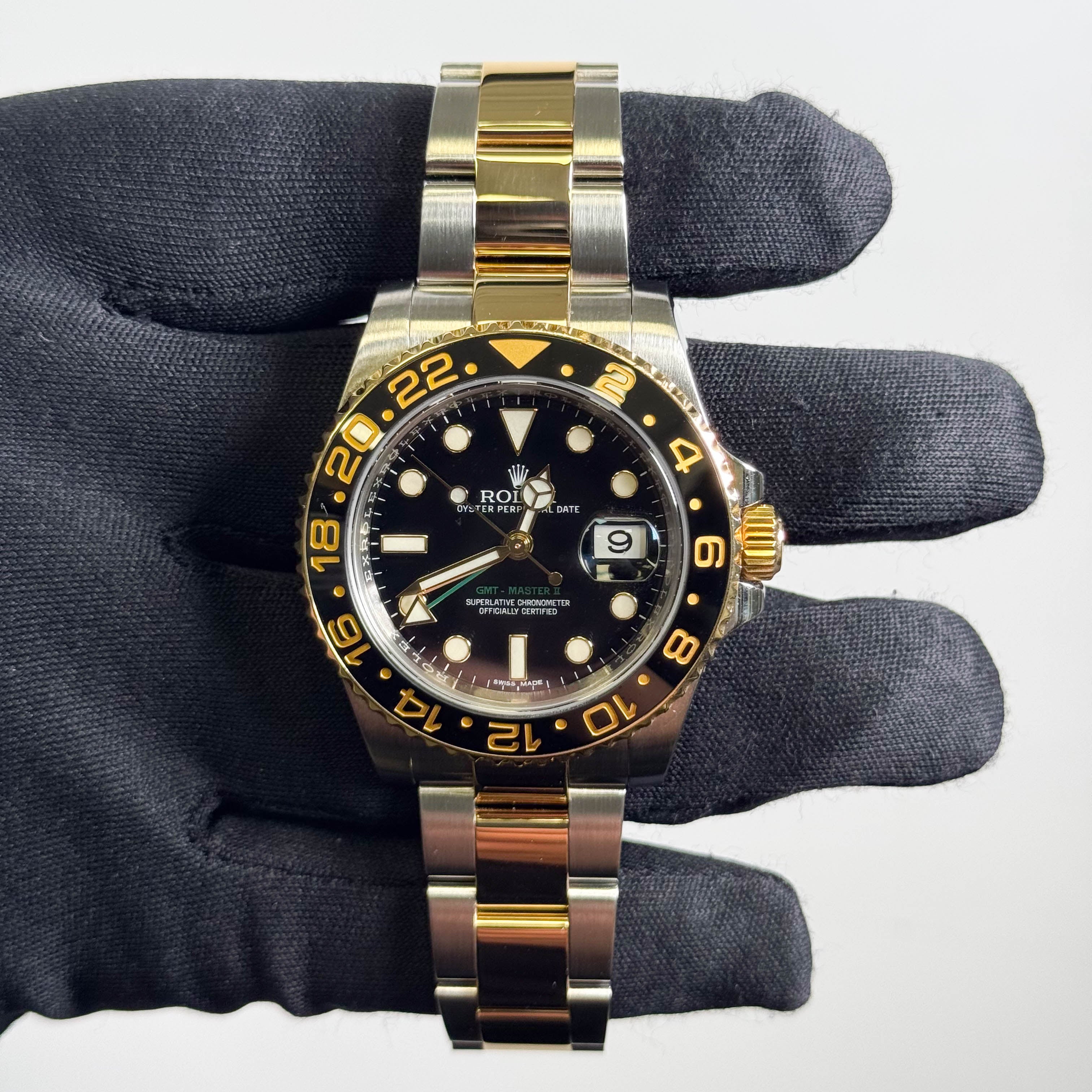Rolex GMT-Master II 40mm Black Dial Watch Ref# 116713LN - Happy Jewelers Fine Jewelry Lifetime Warranty