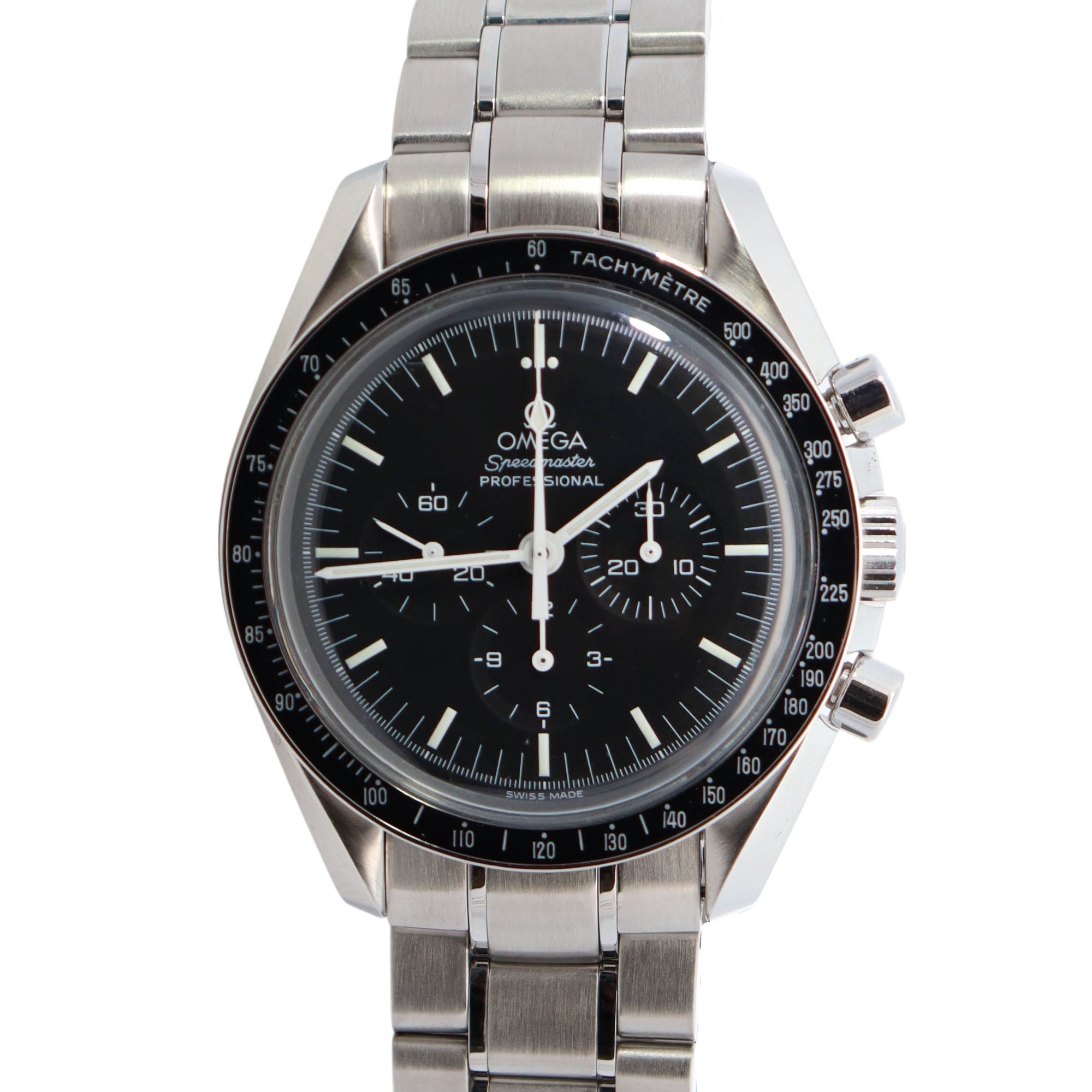 Omega Speedmaster 42mm Black Dial Watch Ref# 3573.50 - Happy Jewelers Fine Jewelry Lifetime Warranty