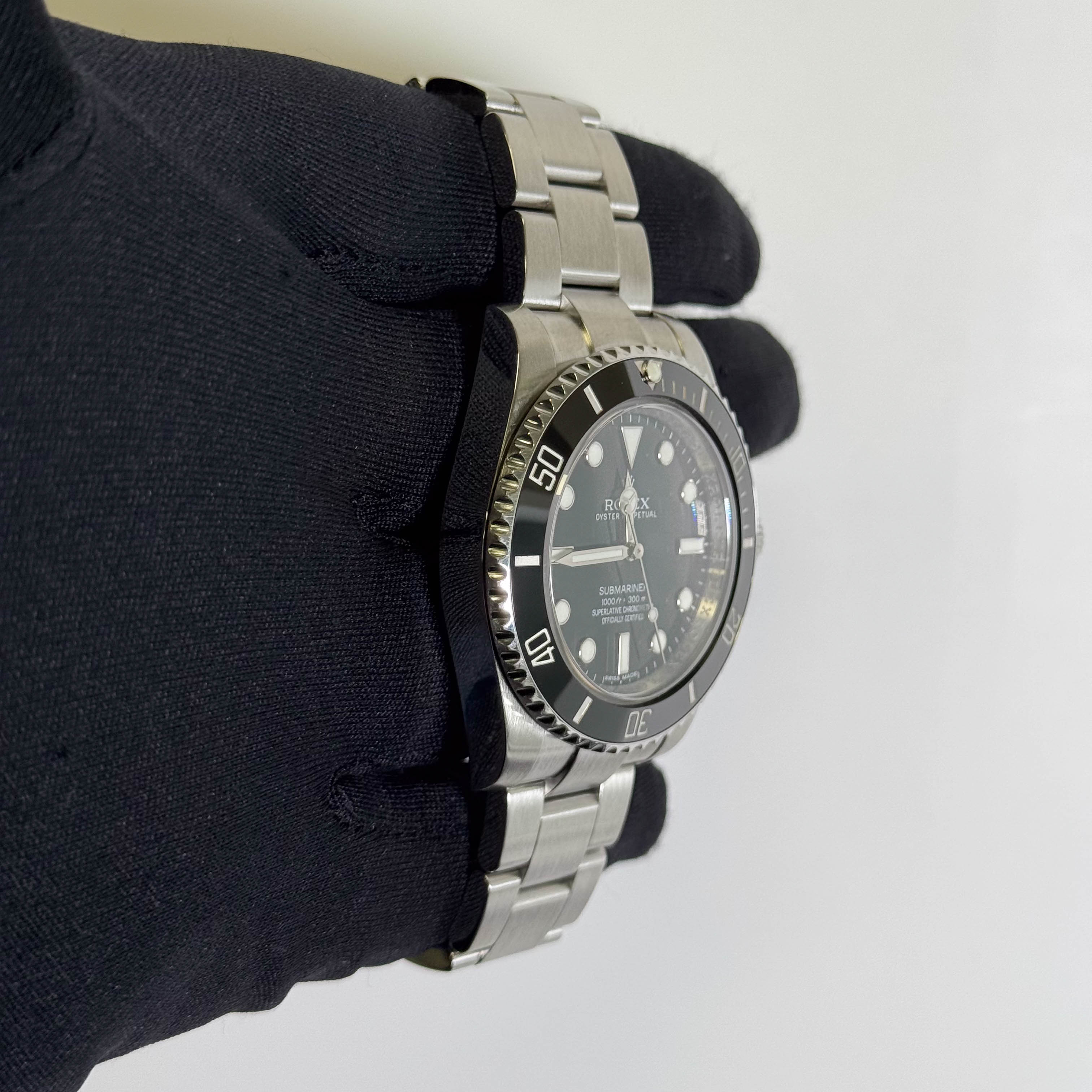 Rolex Submariner 40mm Black Dial Watch Ref# 114060