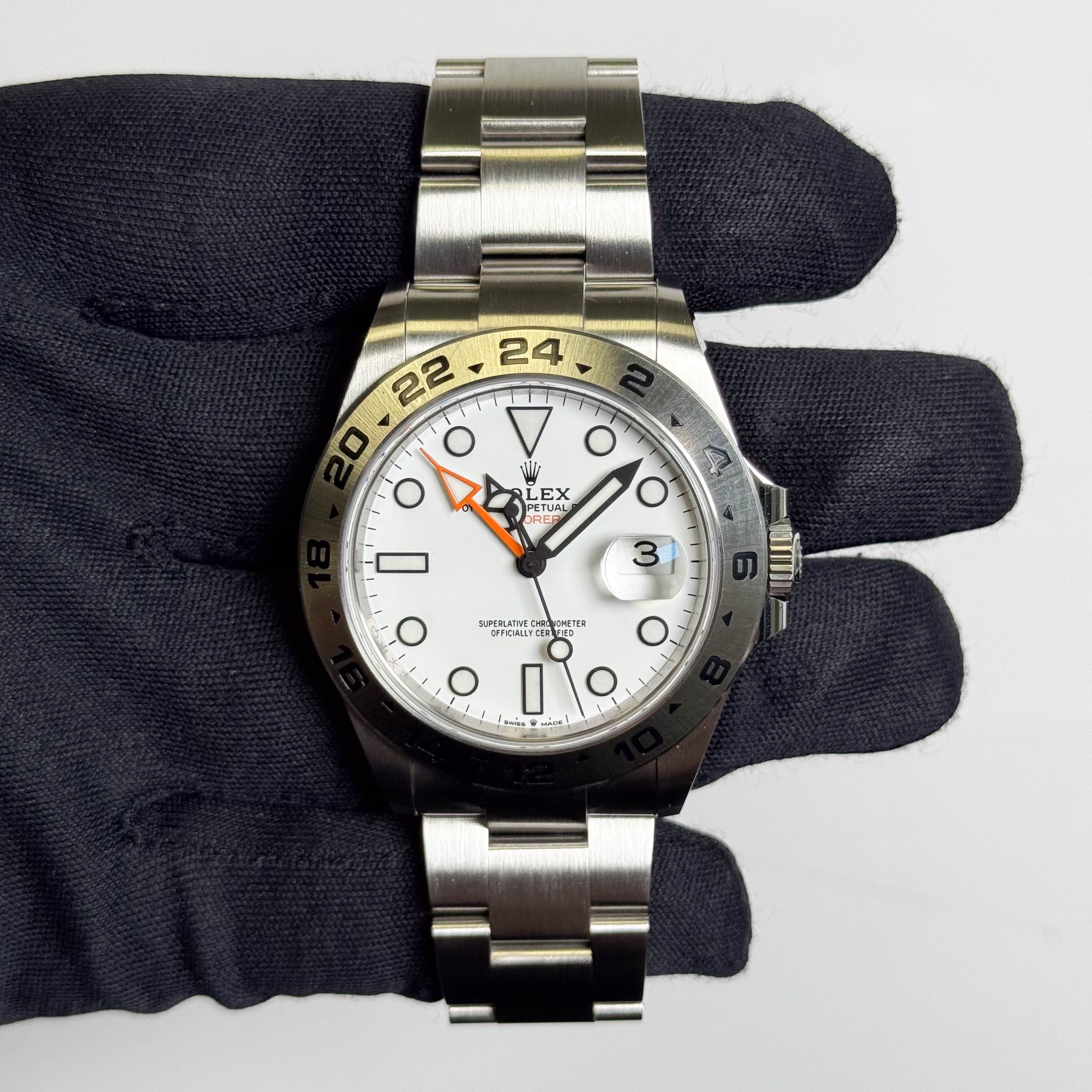 Rolex Explorer II 42mm White Dial Watch Ref# 226570 - Happy Jewelers Fine Jewelry Lifetime Warranty