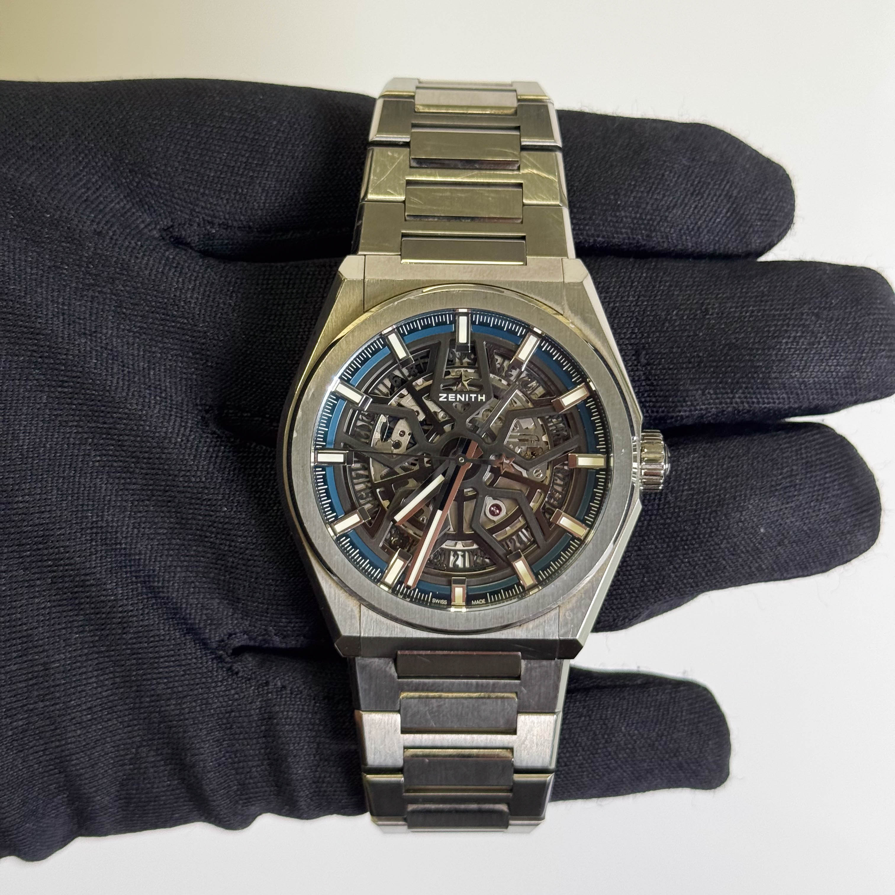 Zenith Defy 41mm Grey Skeleton Dial Watch Ref# 95.9000.670/78.M9000