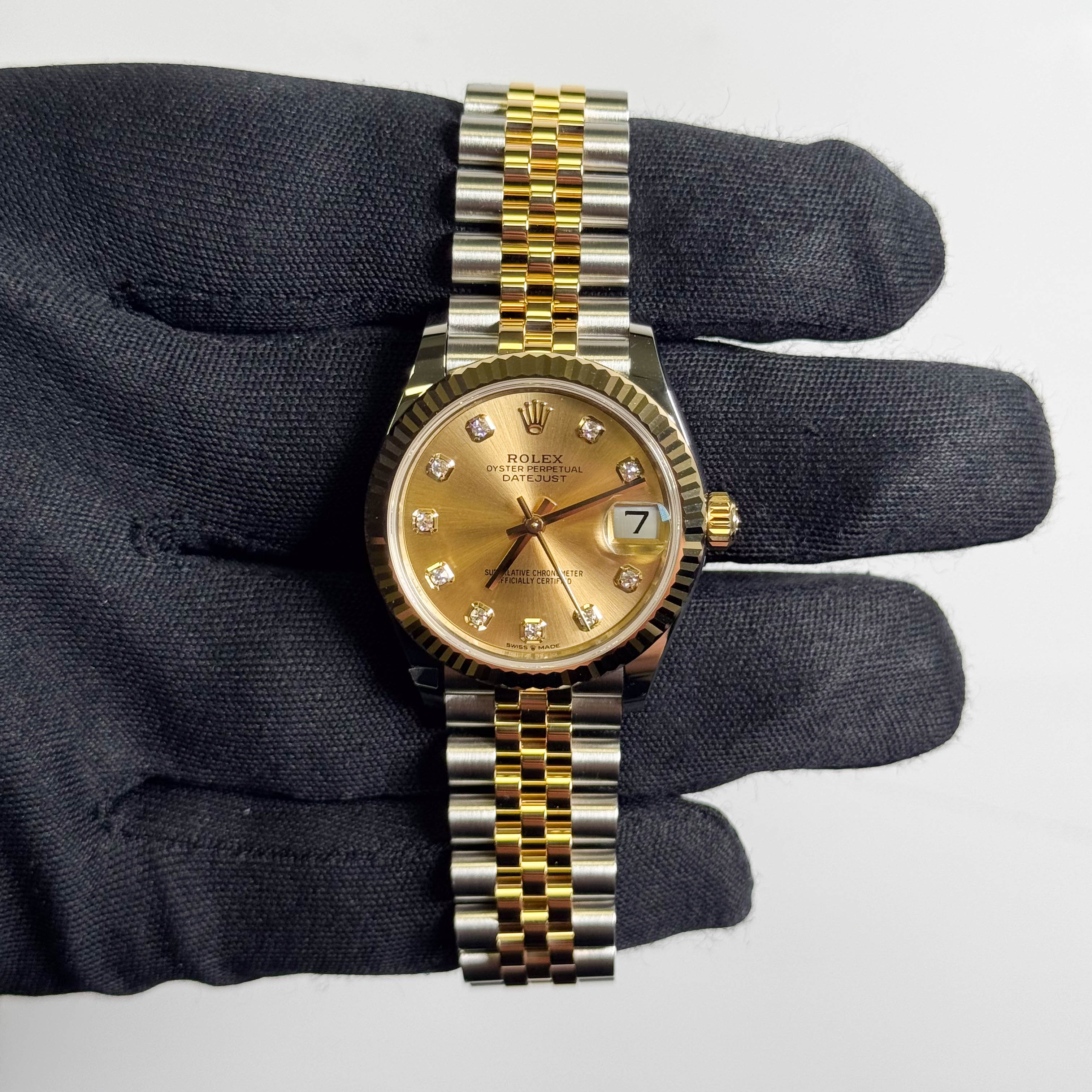 Rolex Datejust 31mm Champagne Dial Watch Ref# 278273 - Happy Jewelers Fine Jewelry Lifetime Warranty