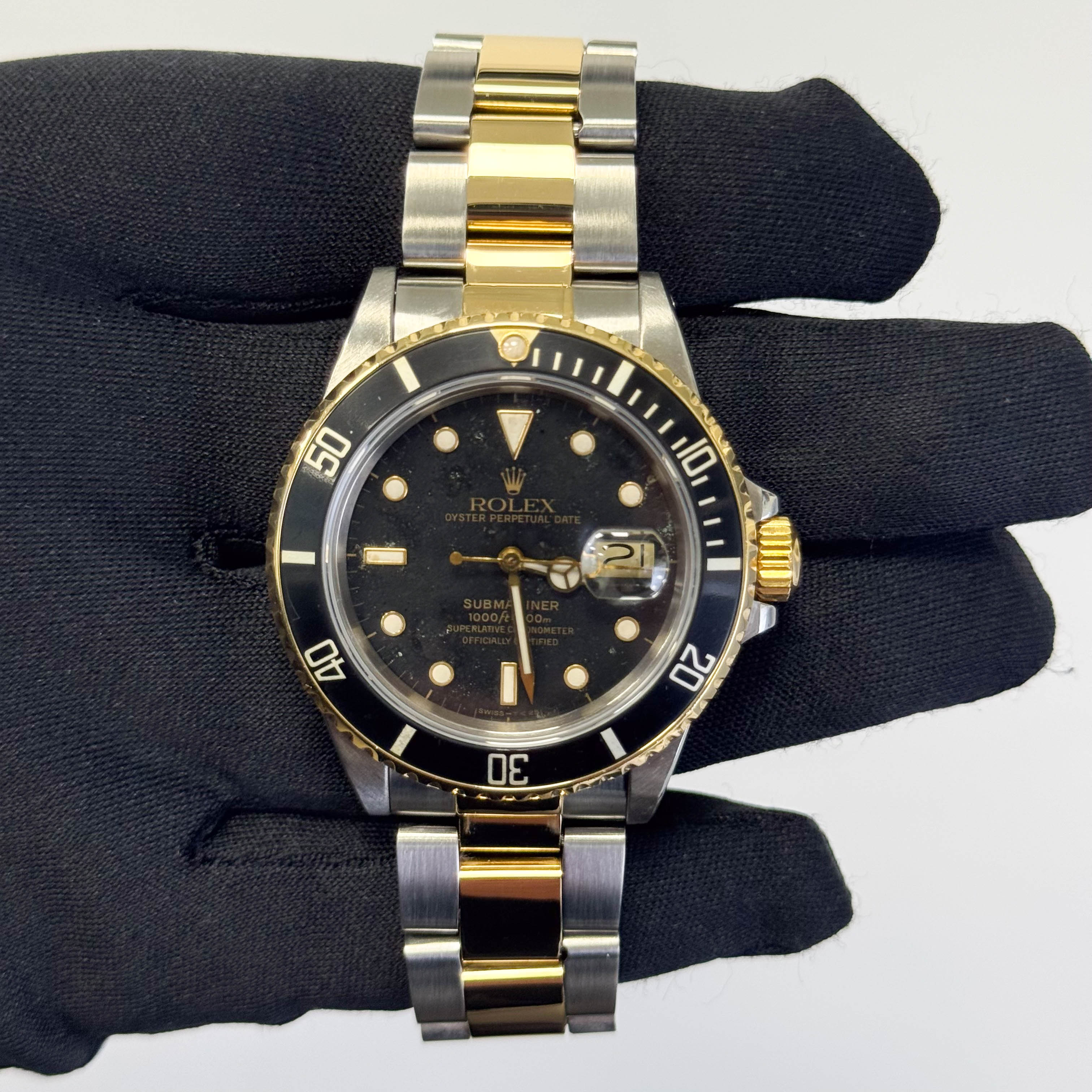 Rolex Submariner 40mm Black Dial Watch Ref# 16613 - Happy Jewelers Fine Jewelry Lifetime Warranty