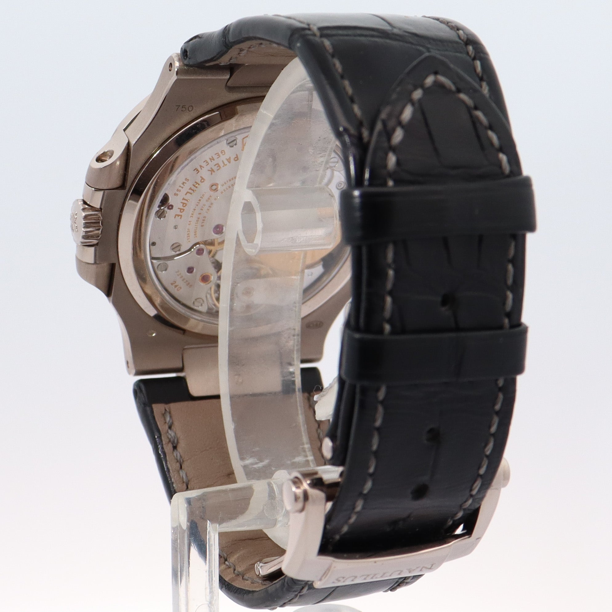 Patek Philippe Moon Phases White Gold 40mm Gray Chronograph Dial Watch Reference#: 5712G-001 - Happy Jewelers Fine Jewelry Lifetime Warranty