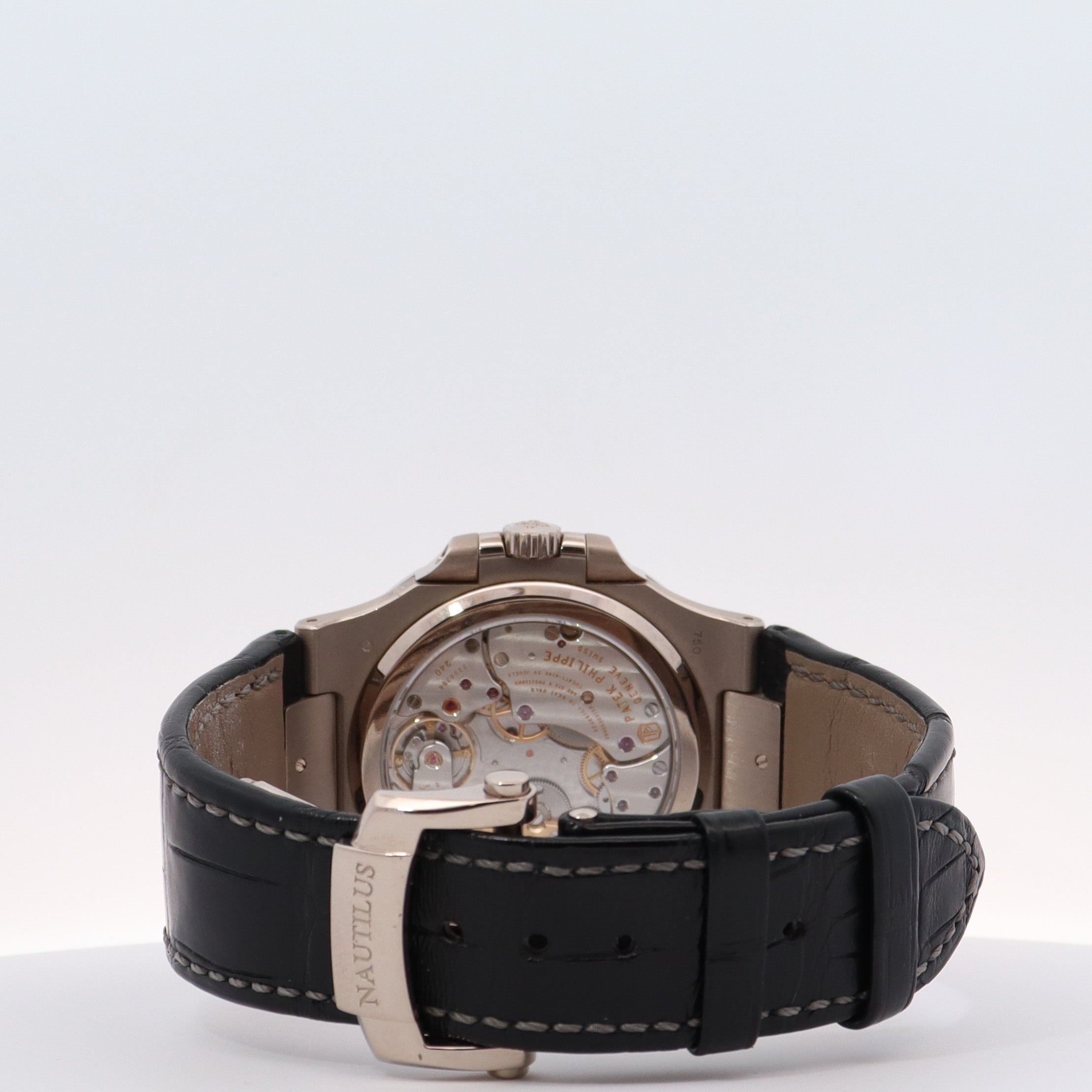 Patek Philippe Moon Phases White Gold 40mm Gray Chronograph Dial Watch Reference#: 5712G-001 - Happy Jewelers Fine Jewelry Lifetime Warranty