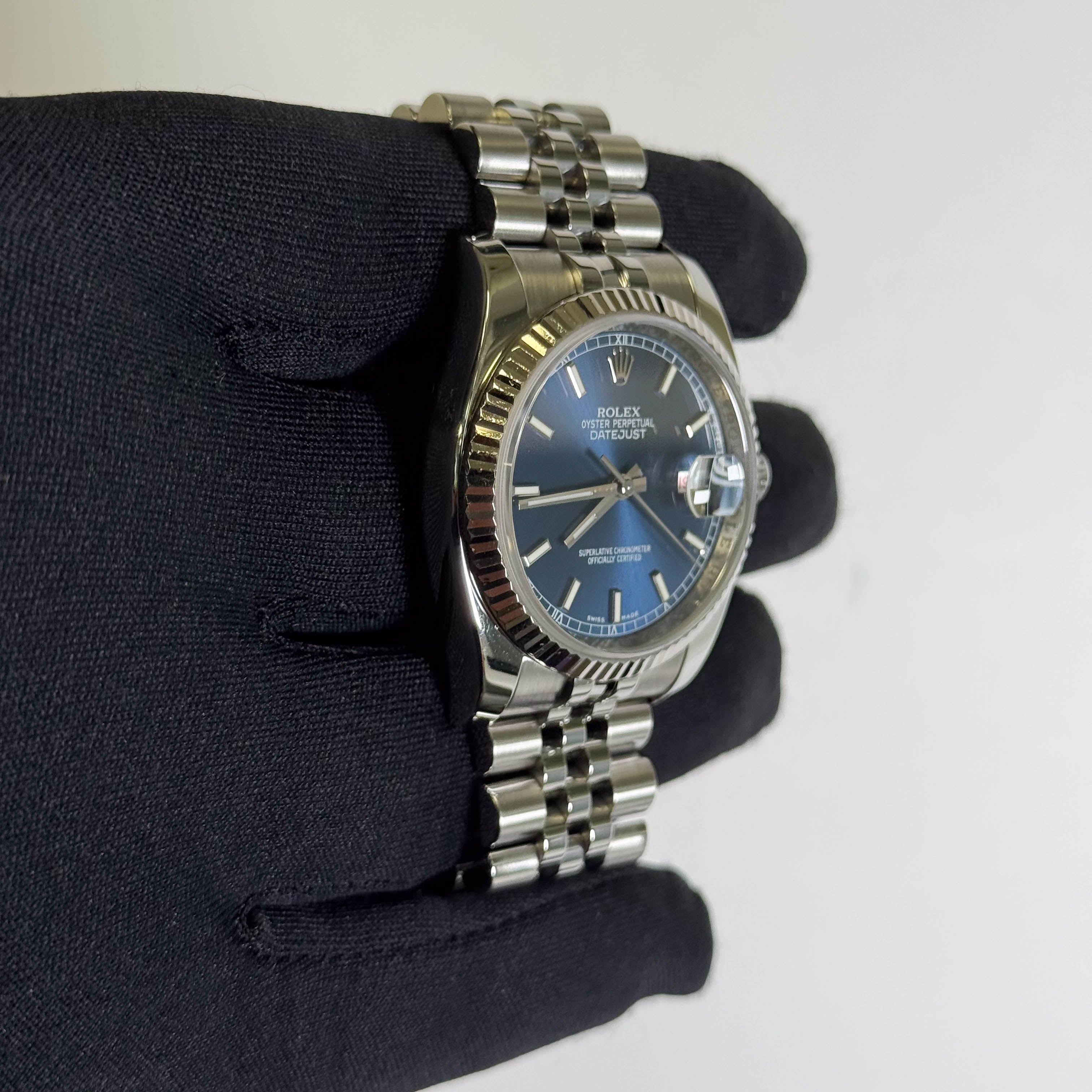 Rolex Datejust 36mm Blue Dial Watch Ref# 116234