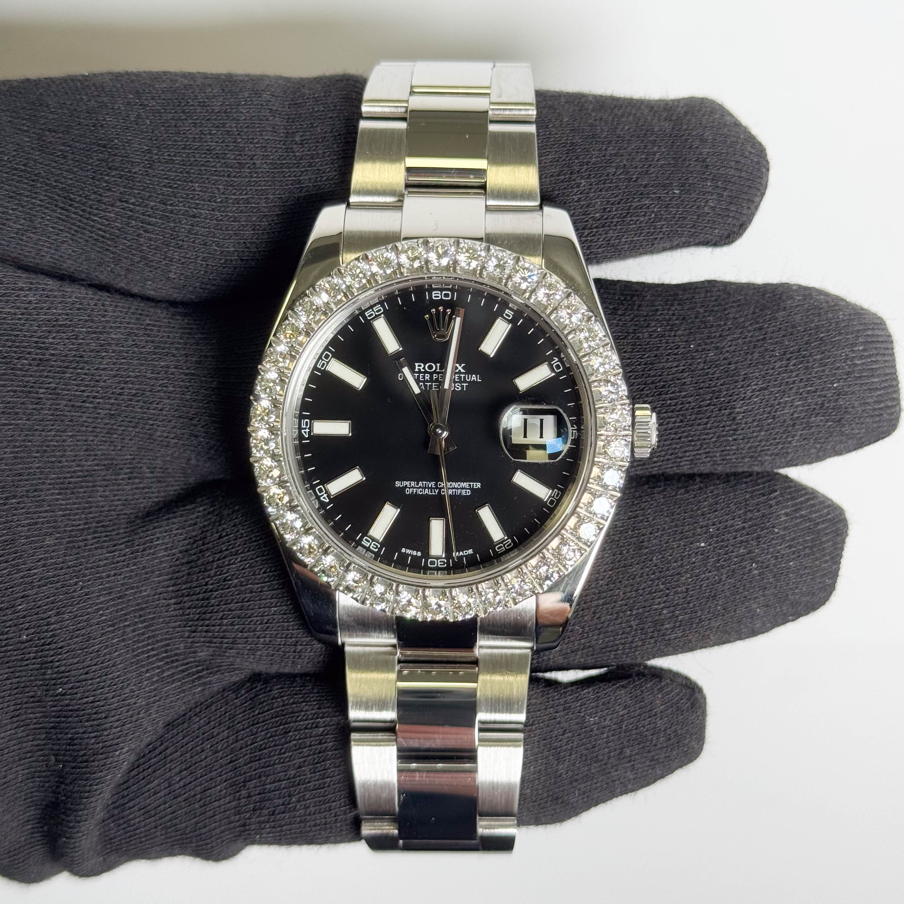 Rolex Datejust 41mm Black Dial Watch Ref# 116300