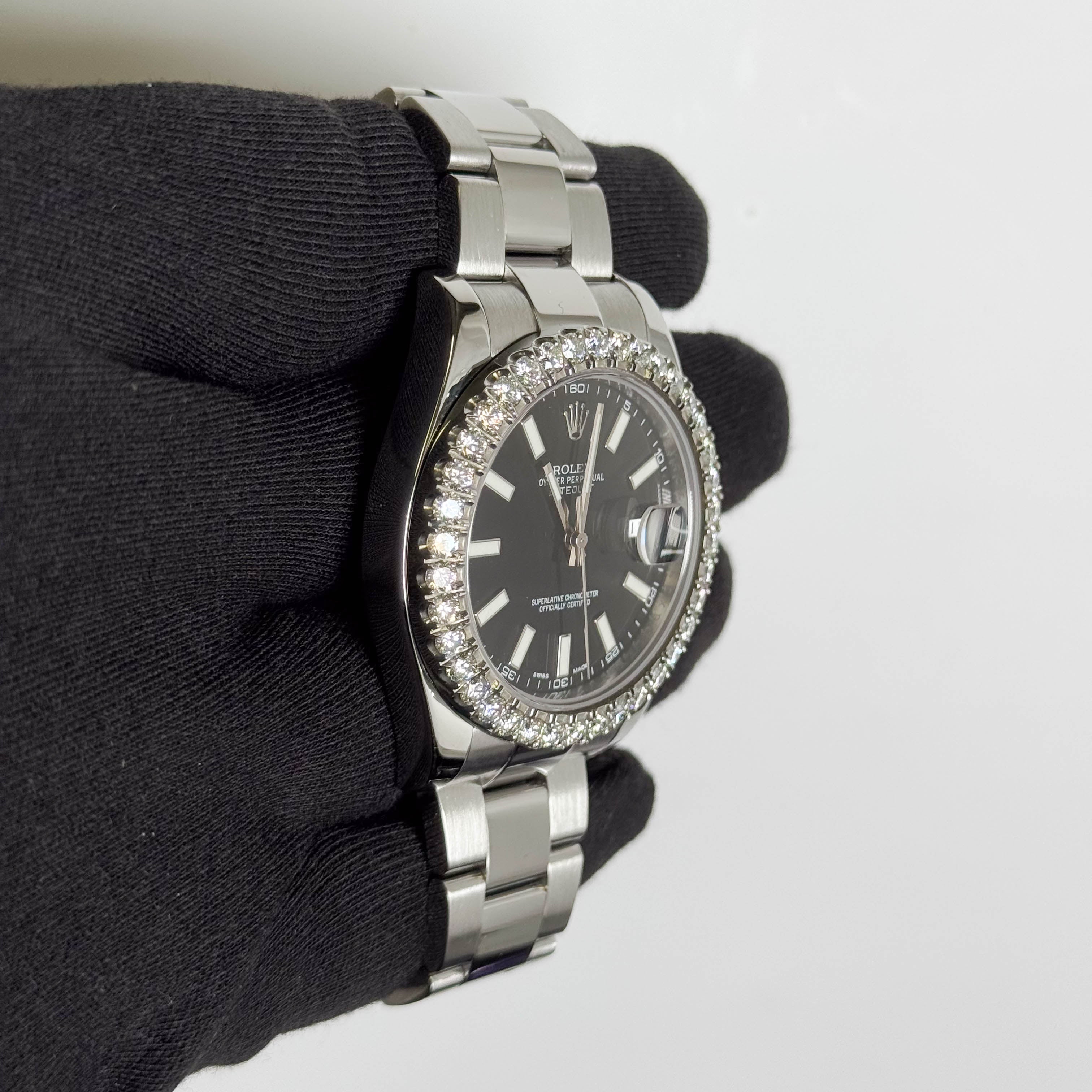 Rolex Datejust 41mm Black Dial Watch Ref# 116300