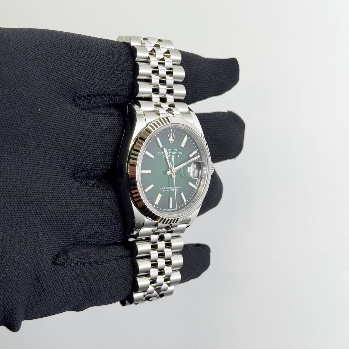 Rolex Datejust 36mm Ombre Green Dial Watch Ref# 126234