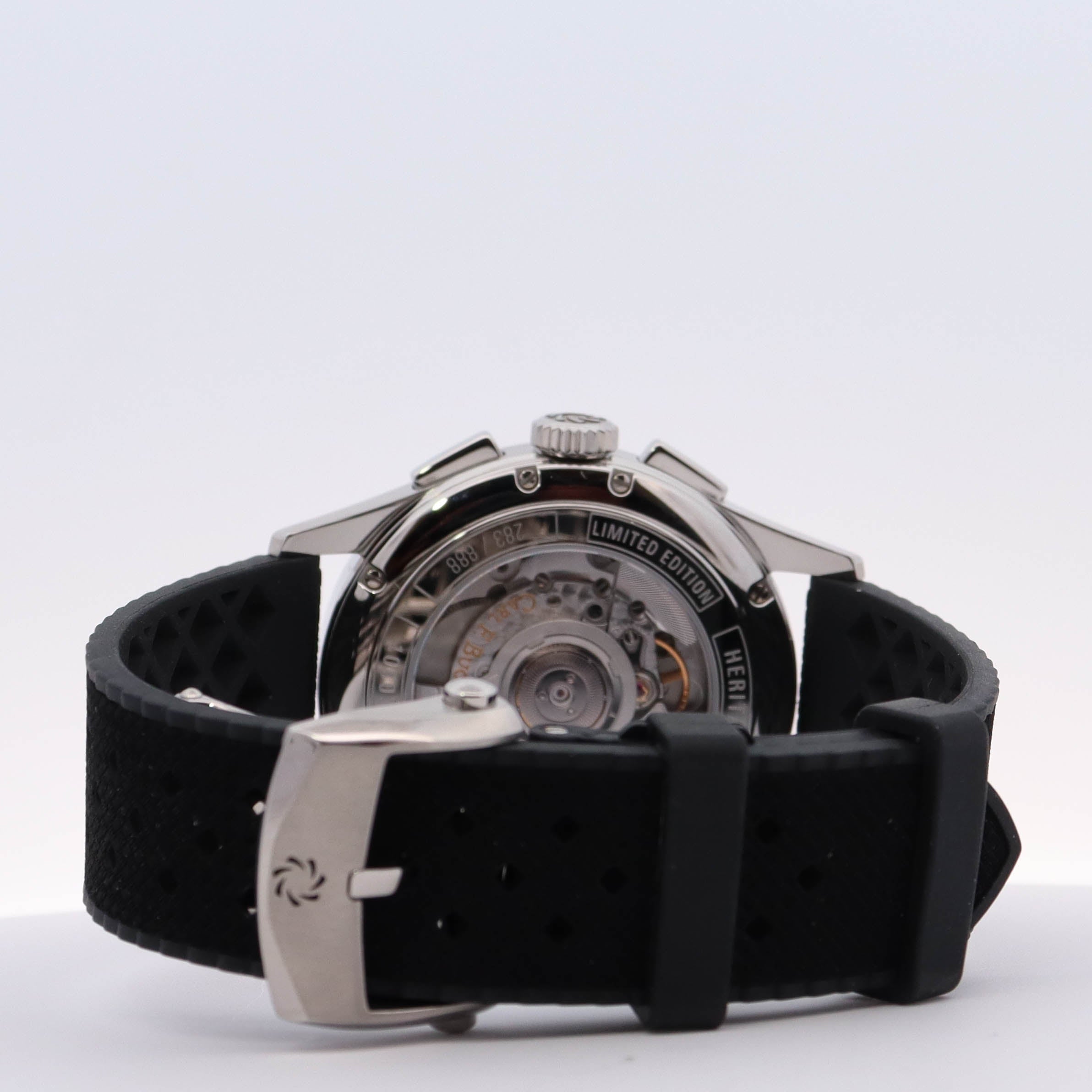 Carl F. Bucherer Heritage 41mm Stainless Steel Silver Chronograph Dial Watch Reference# 00.10803.08.12.01 - Happy Jewelers Fine Jewelry Lifetime Warranty