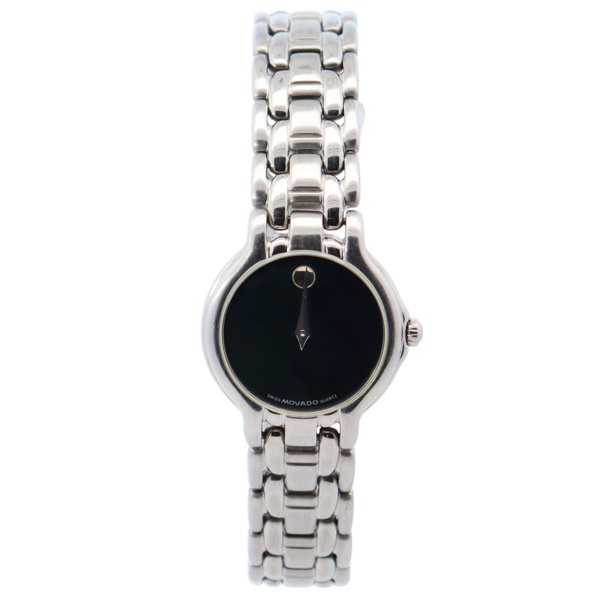 Movado Museum 23.5mm Black Dial Watch Ref# 84 E4 9824 - Happy Jewelers Fine Jewelry Lifetime Warranty