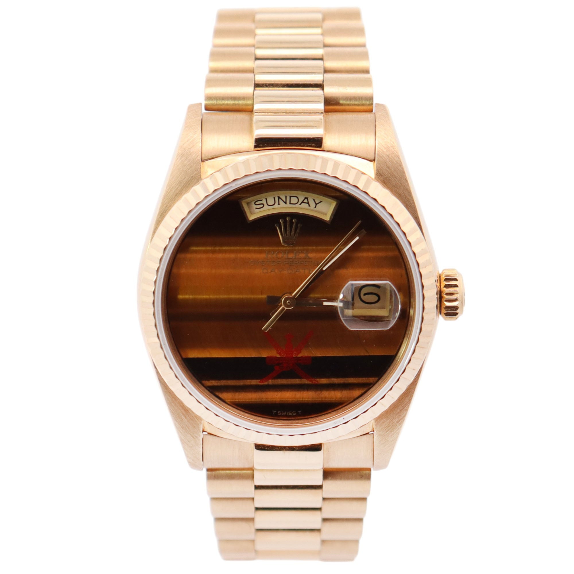 Rolex Day-Date 36mm Tiger Eye Dial Watch Ref# 18038 - Happy Jewelers Fine Jewelry Lifetime Warranty