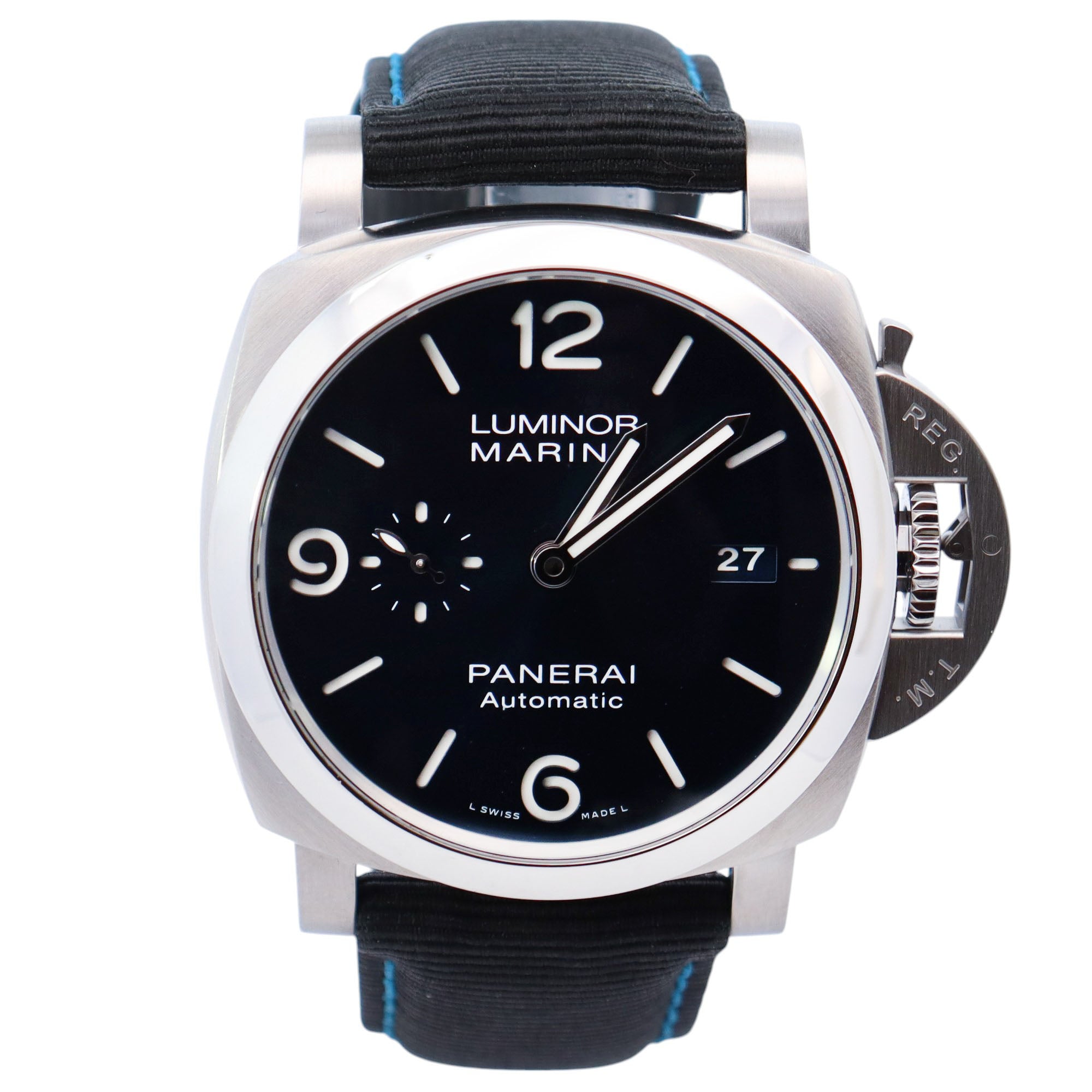 Panerai Luminor 44mm Blue Dial Watch Ref# PAM01313 - Happy Jewelers Fine Jewelry Lifetime Warranty