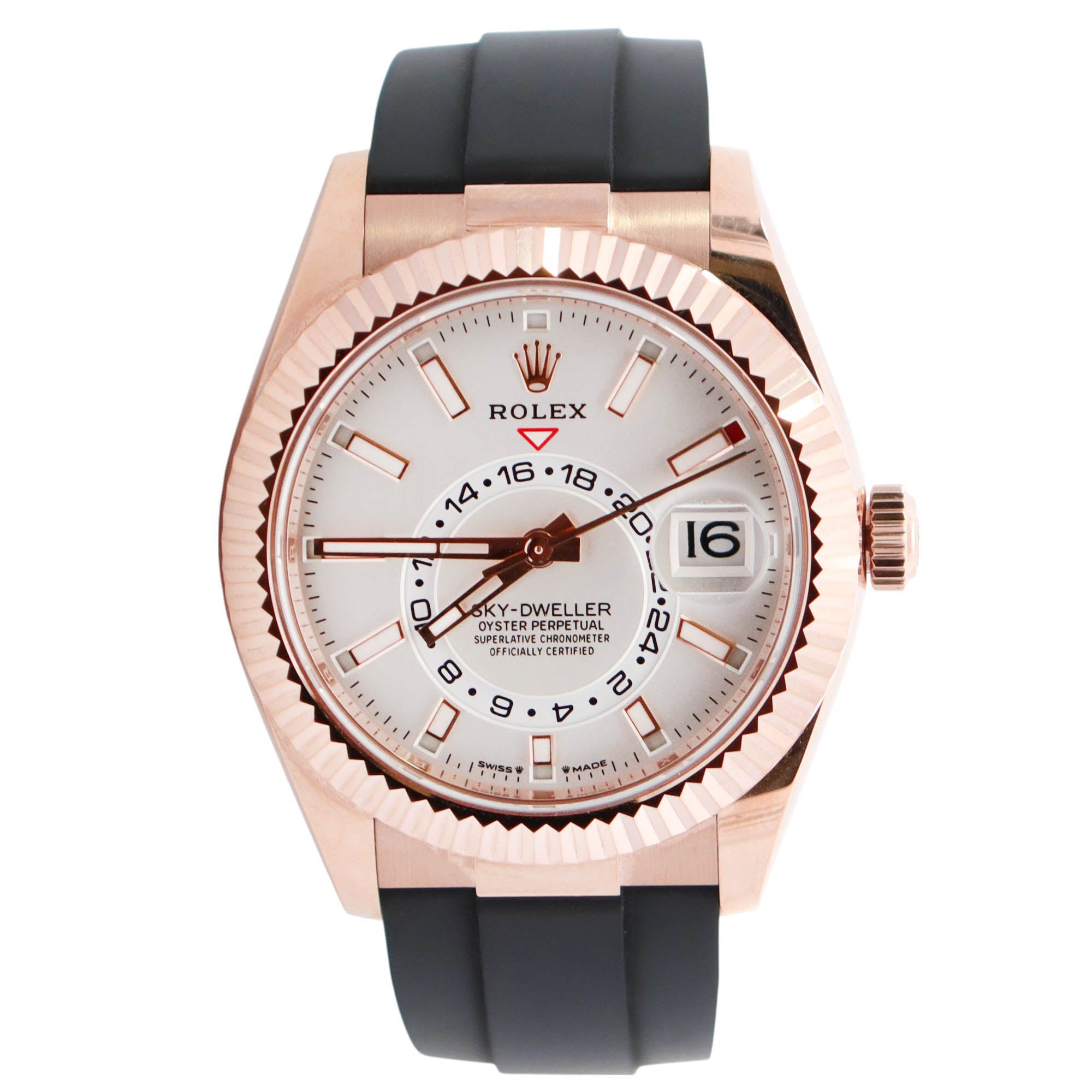 Rolex Sky-Dweller 42mm White Dial Watch Ref# 336235 - Happy Jewelers Fine Jewelry Lifetime Warranty