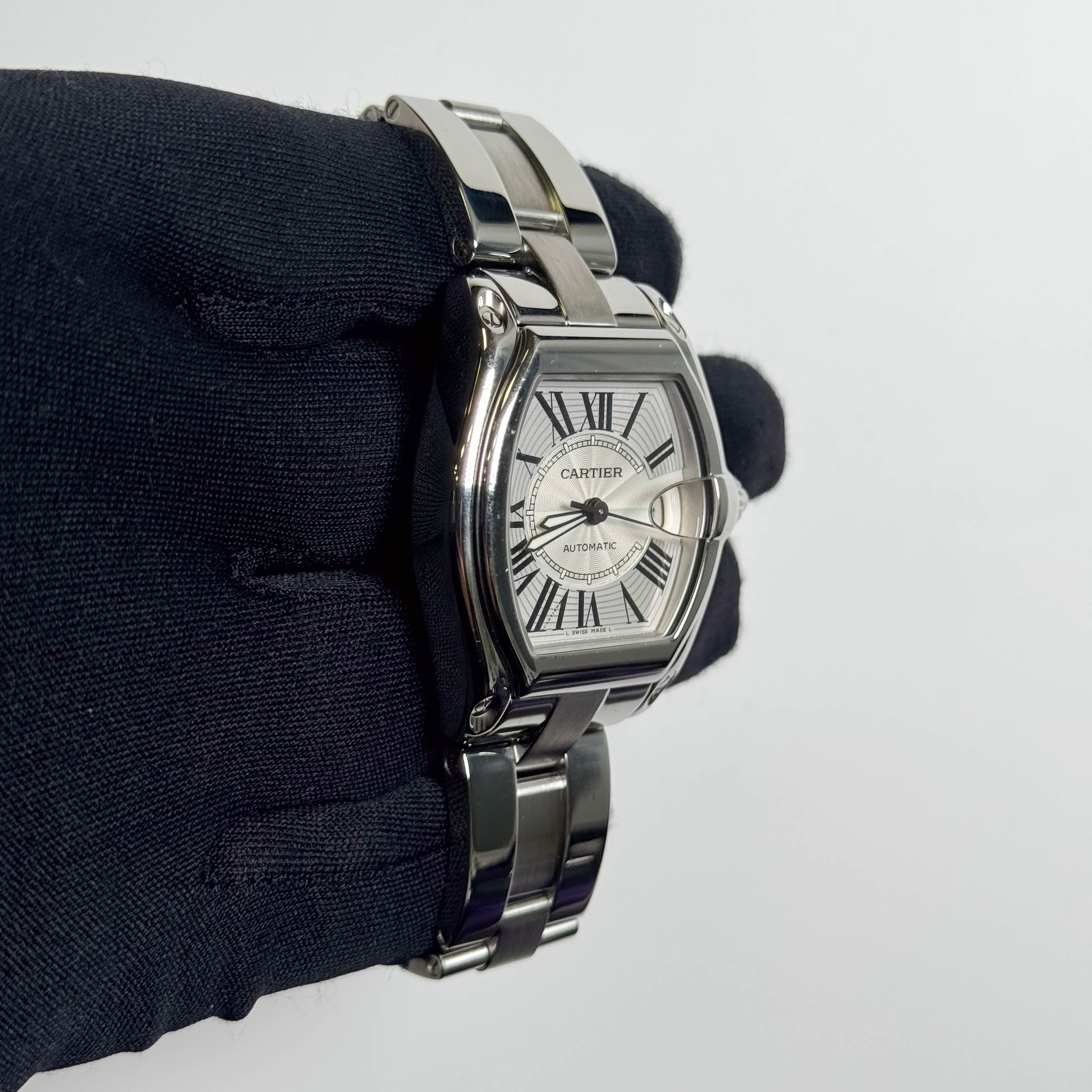 Cartier Roadster 35mm Silver Dial Watch Ref# W62025V3 - Happy Jewelers Fine Jewelry Lifetime Warranty