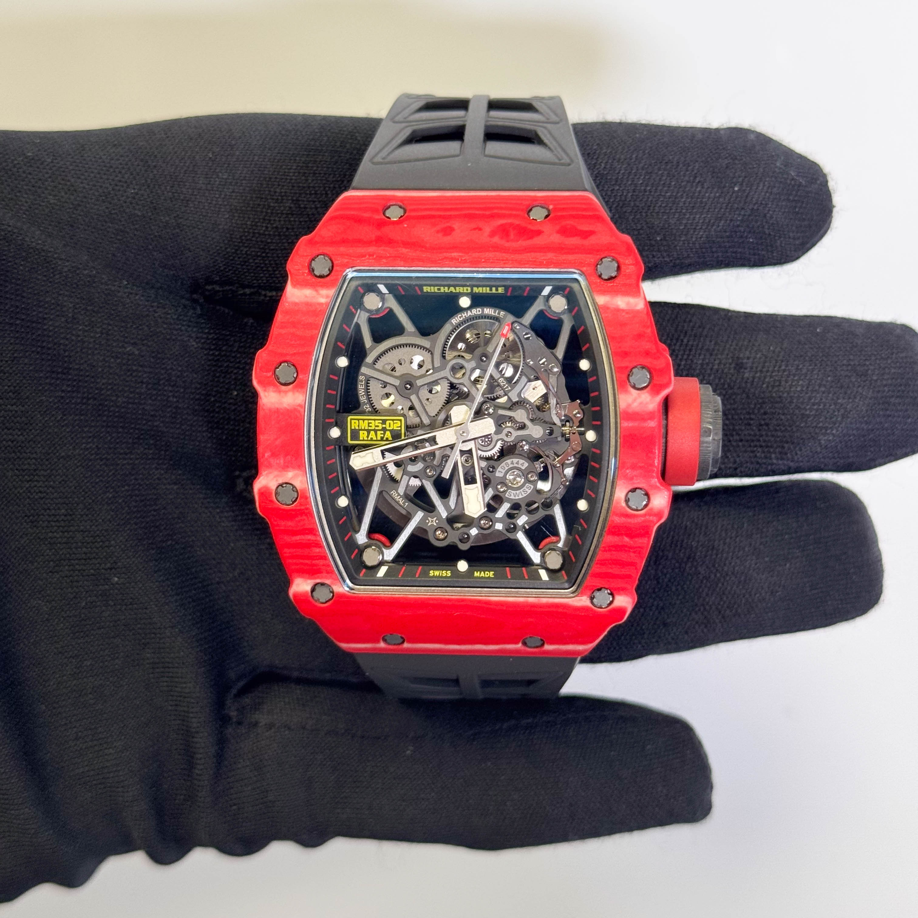 Richard Mille RM35-02 44.50 x 49.94mm Openwork Dial Watch Ref# RM35-02 - Happy Jewelers Fine Jewelry Lifetime Warranty