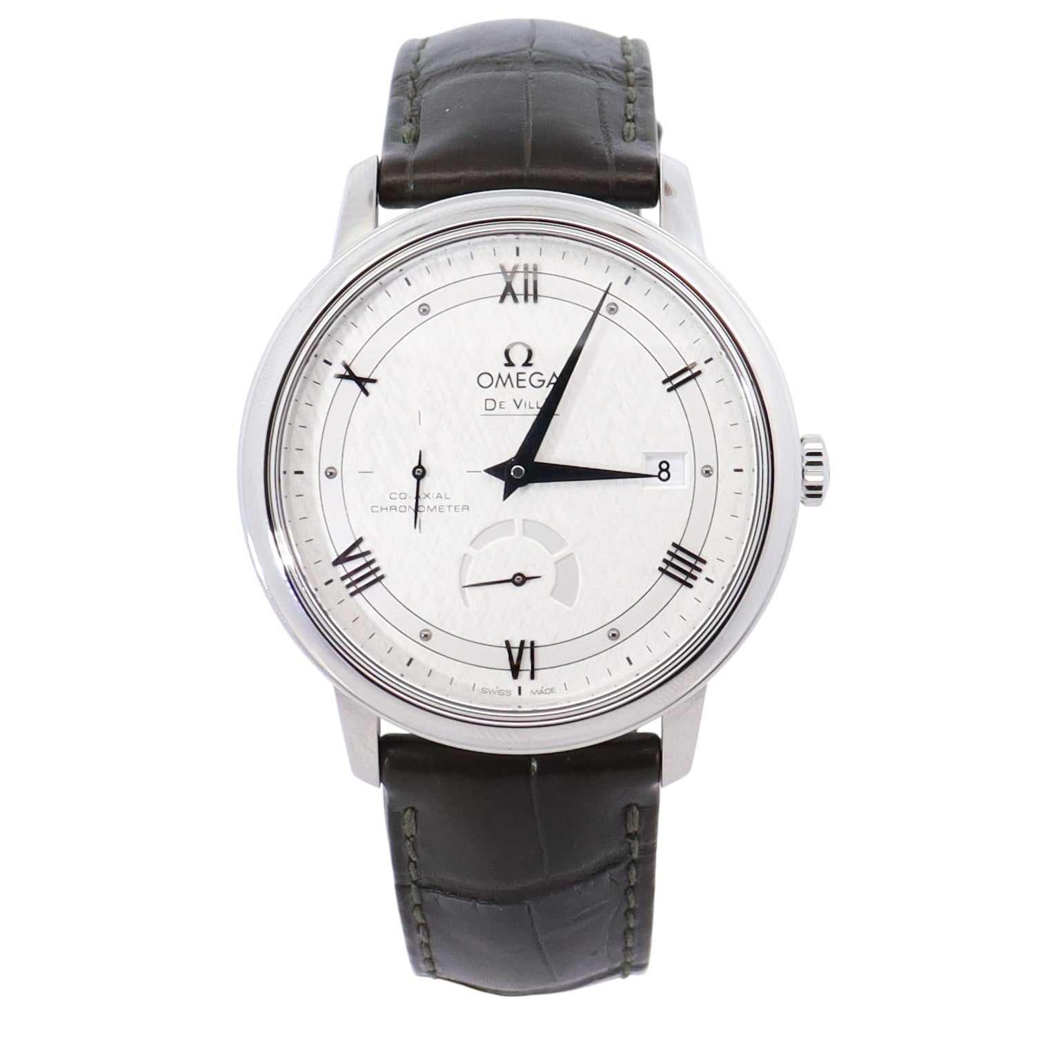 Omega De Ville 39.50mm Silver Dial Watch Ref# 424.13.40.21.02.004 - Happy Jewelers Fine Jewelry Lifetime Warranty