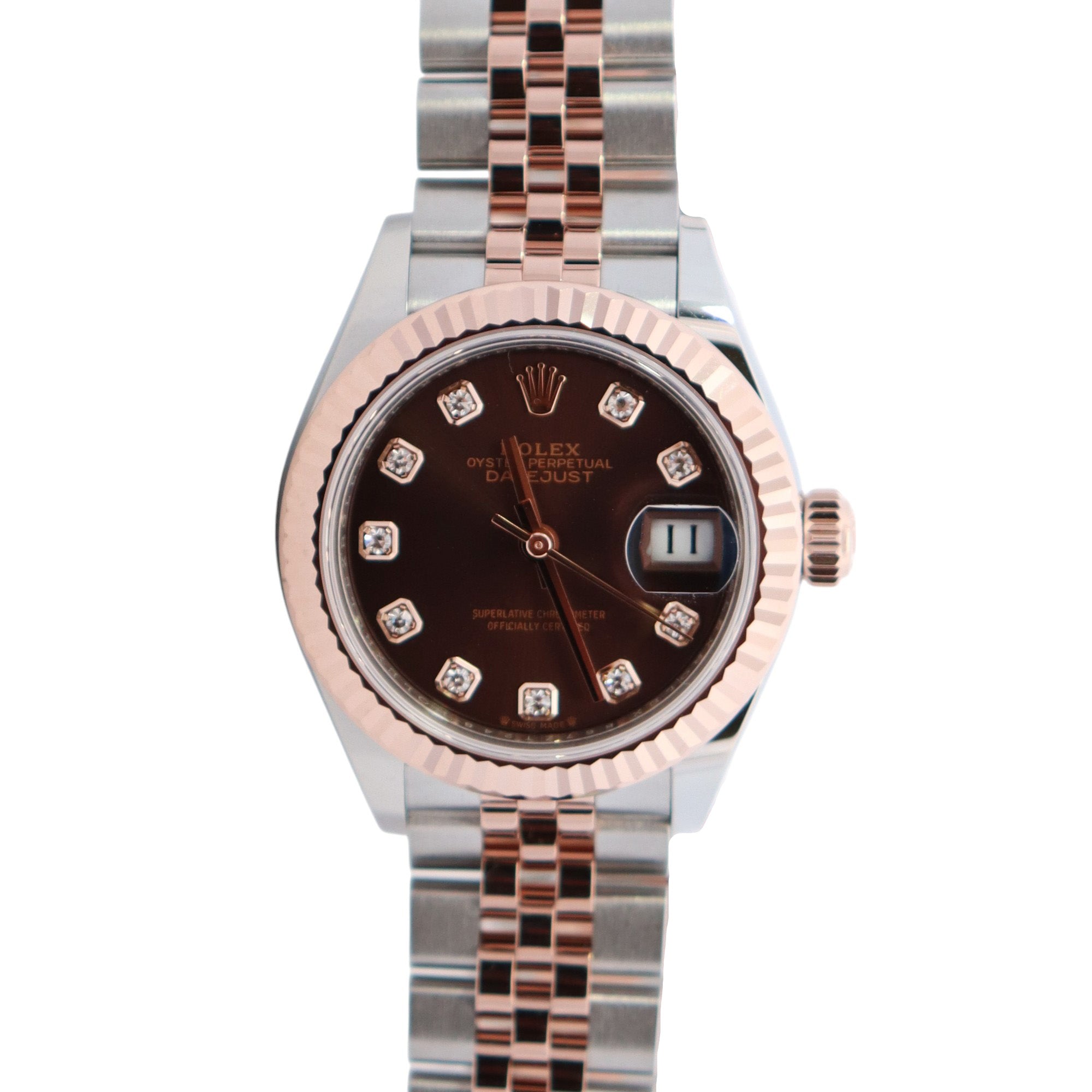 Rolex Datejust 28mm Chocolate Dial Watch Ref# 279171 - Happy Jewelers Fine Jewelry Lifetime Warranty