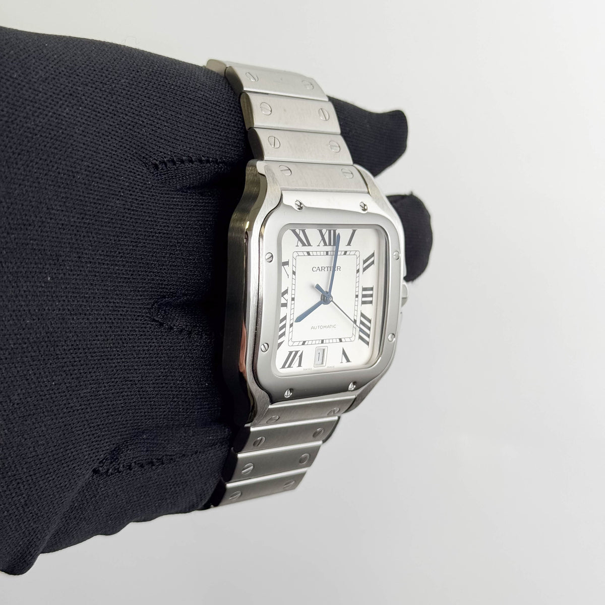 Cartier Santos 40mm White Dial Watch Ref# WSSA0009