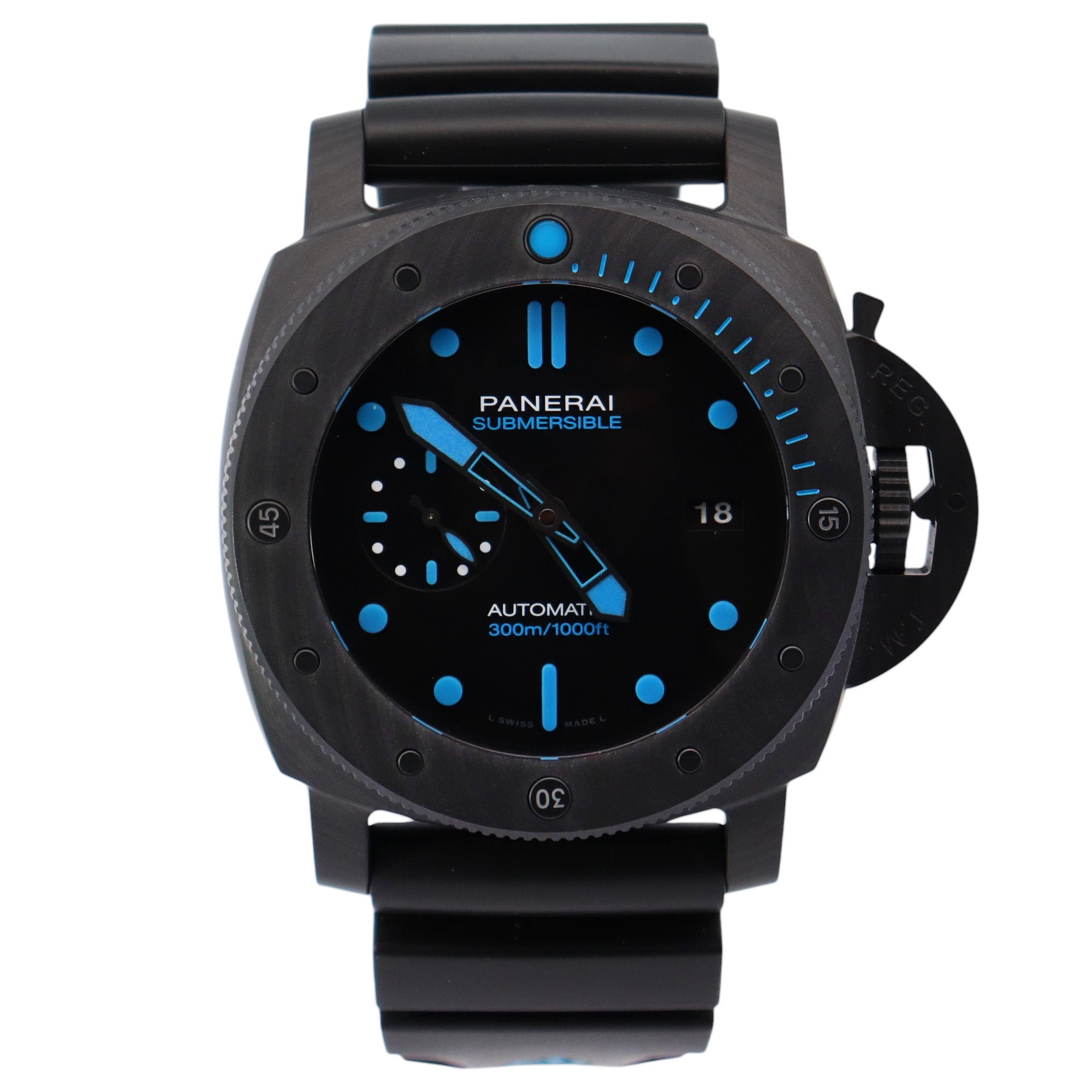 Panerai Luminor 47mm Black Dial Watch Ref# PAM01616 - Happy Jewelers Fine Jewelry Lifetime Warranty