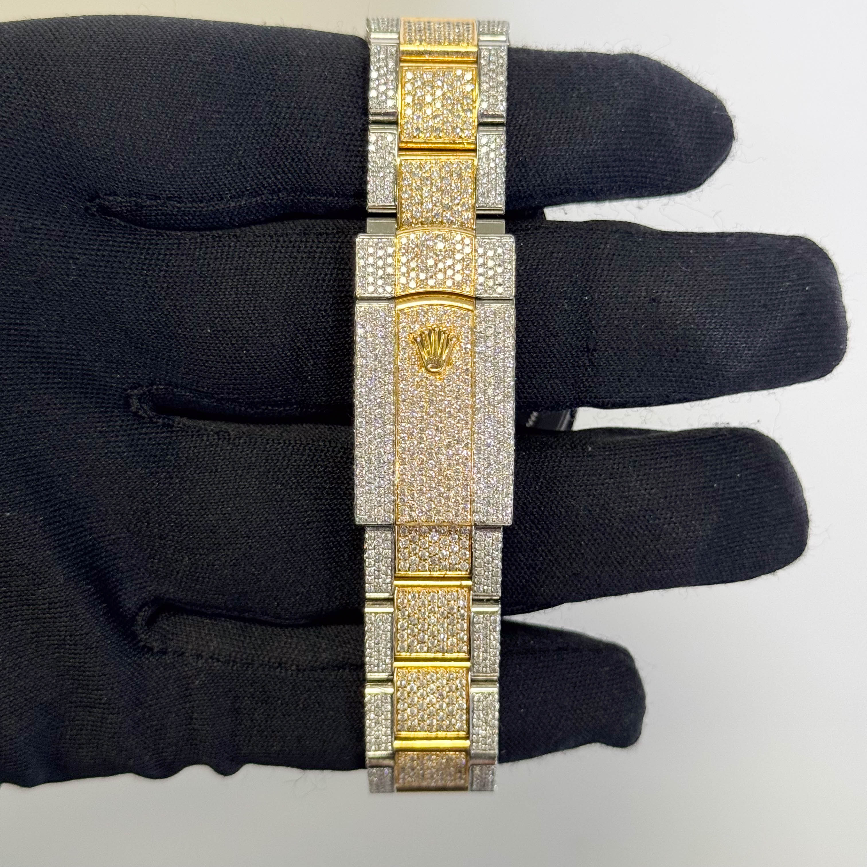 Rolex Datejust 41mm Custom Iced Out Dial Watch Ref# 126333 - Happy Jewelers Fine Jewelry Lifetime Warranty