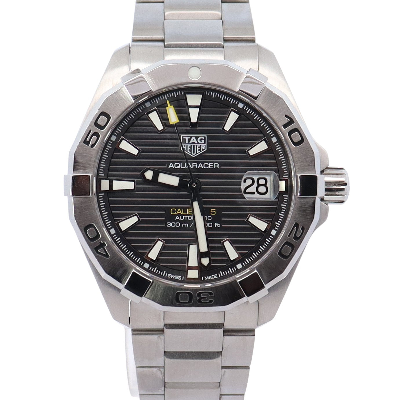 Tag Heuer Aquaracer 41mm Grey Dial Watch Ref# WBD2113 - Happy Jewelers Fine Jewelry Lifetime Warranty