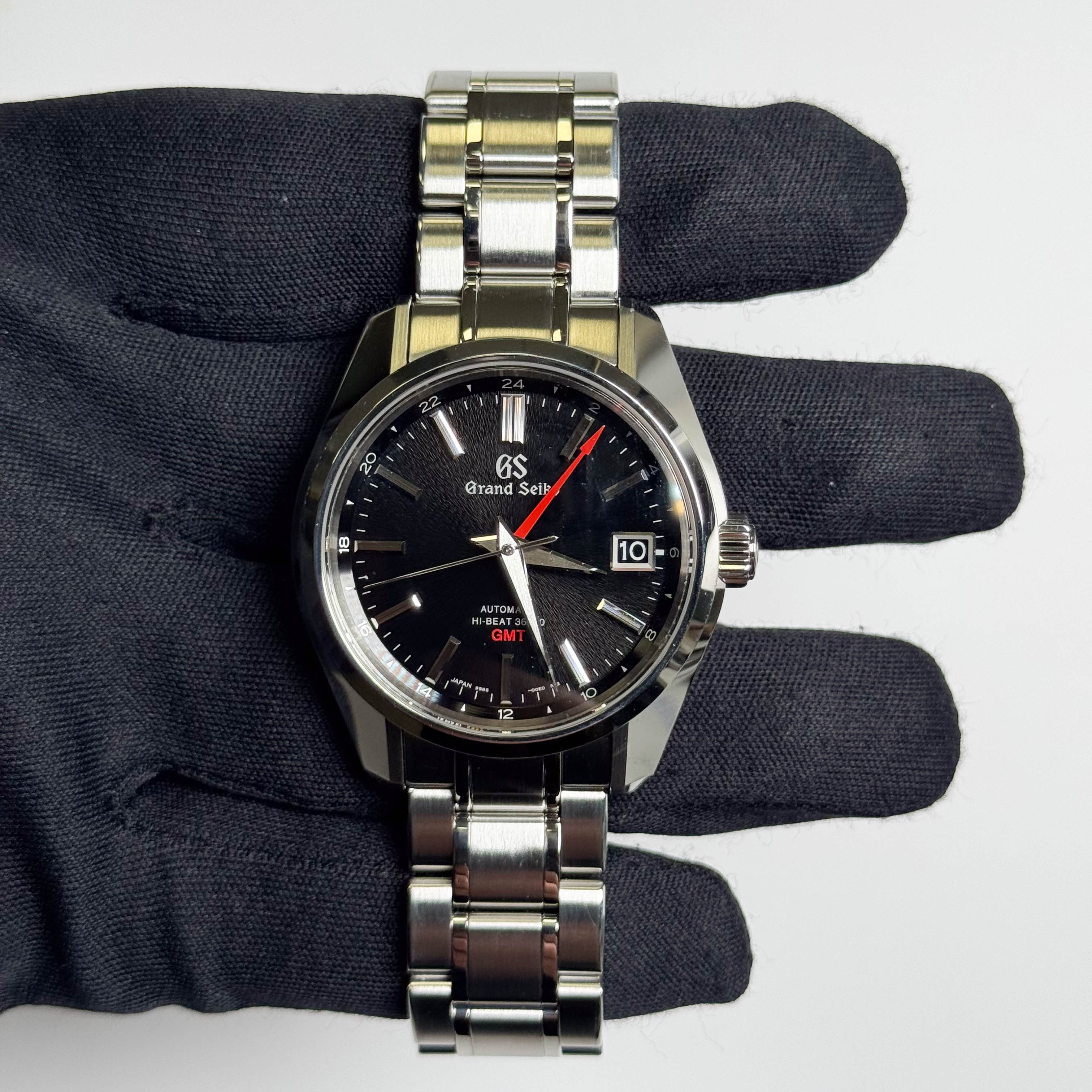 Grand Seiko Heritage Collection Stainless Steel 40mm Black Dial Watch Ref# SBGJ203 - Happy Jewelers Fine Jewelry Lifetime Warranty