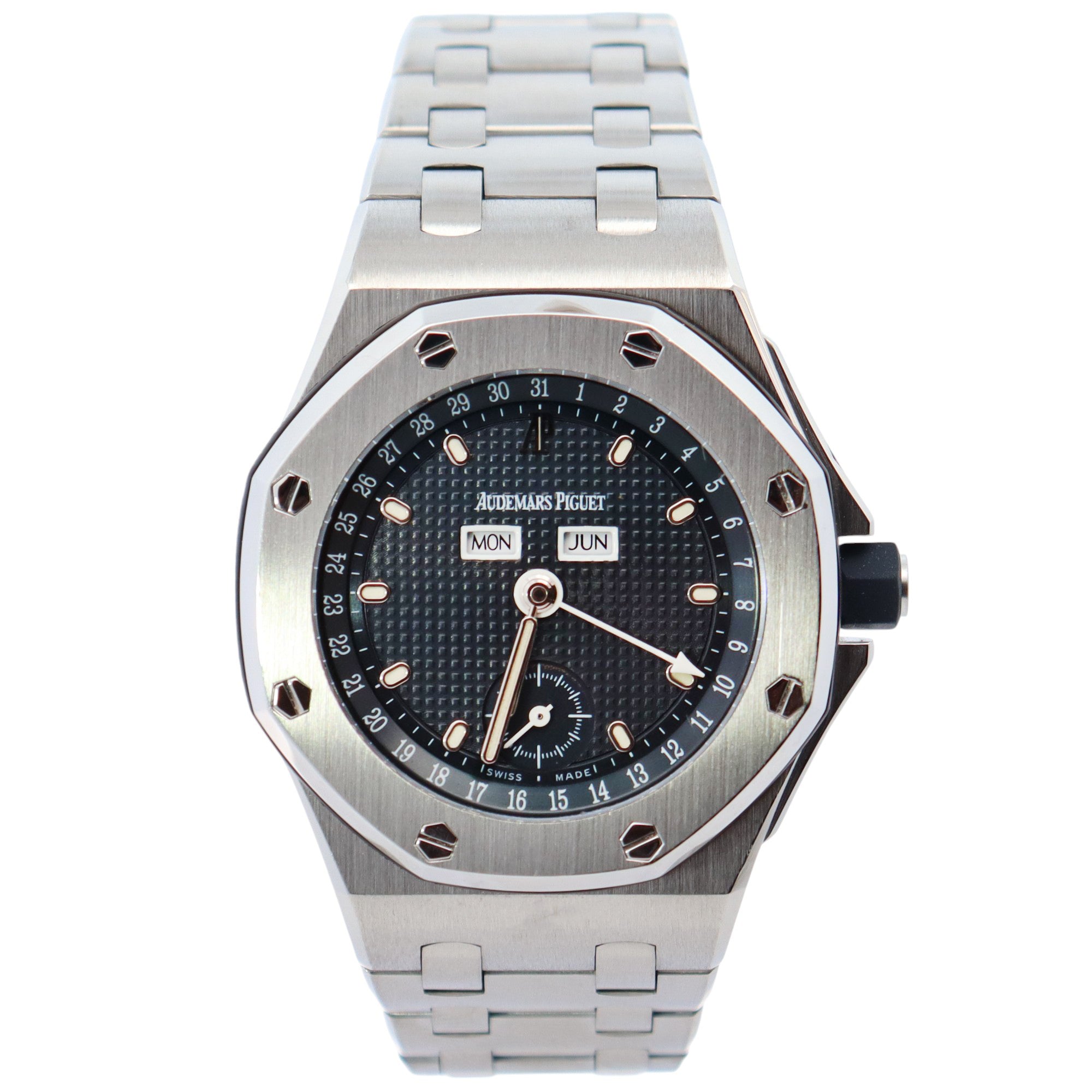 Audemars Piguet Royal Oak 38mm Blue Dial Watch Ref# 25807ST/O/1010ST/01 - Happy Jewelers Fine Jewelry Lifetime Warranty