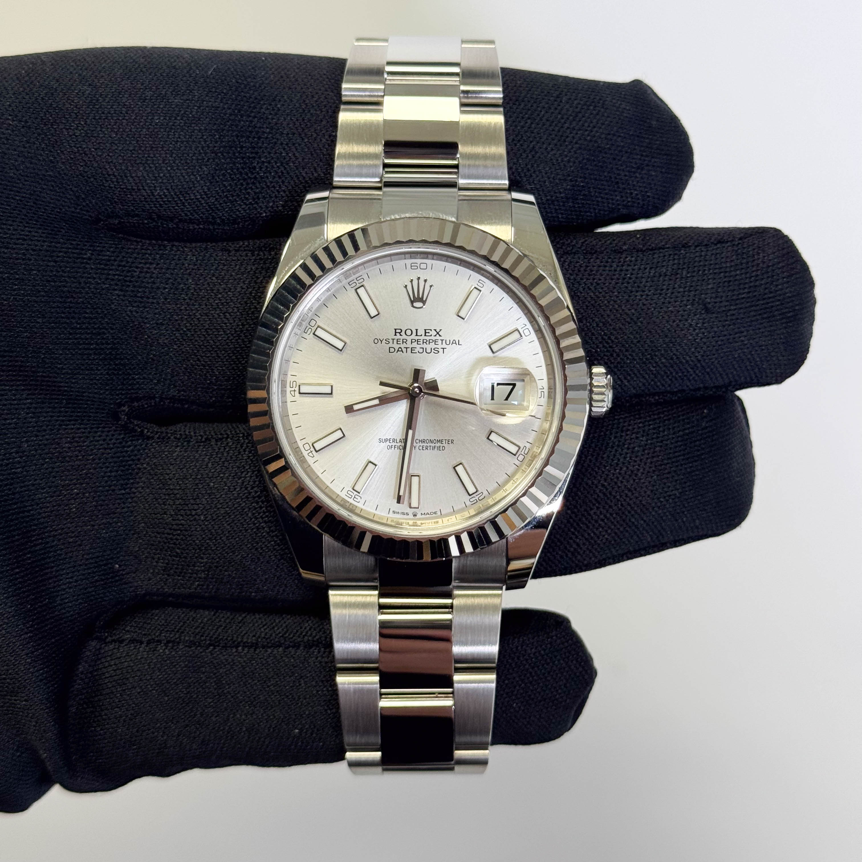 Rolex Datejust 41mm Silver Dial Watch Ref# 126334 - Happy Jewelers Fine Jewelry Lifetime Warranty