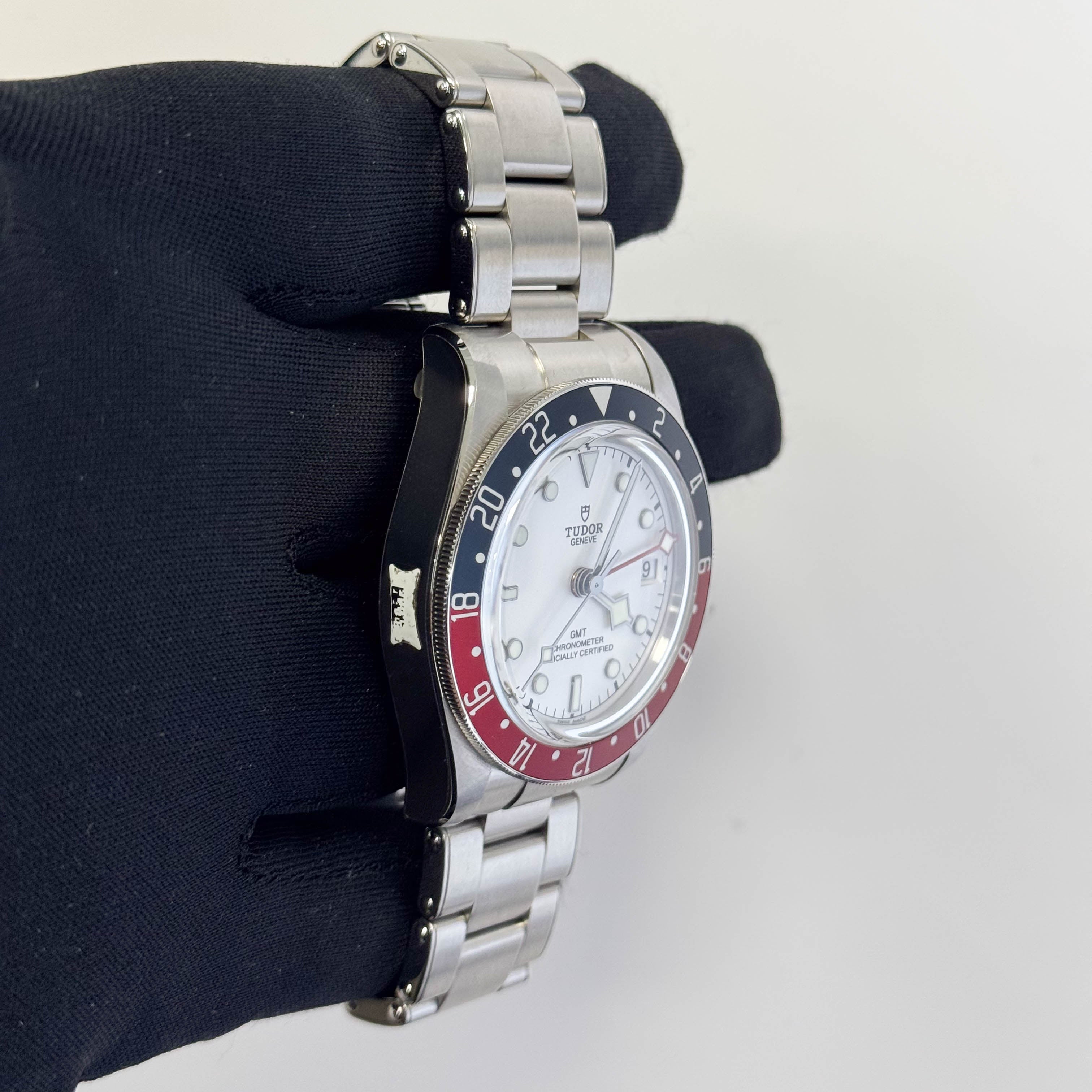 Tudor Black Bay GMT 41mm White Dial Watch Ref# 79830RB-0010 - Happy Jewelers Fine Jewelry Lifetime Warranty