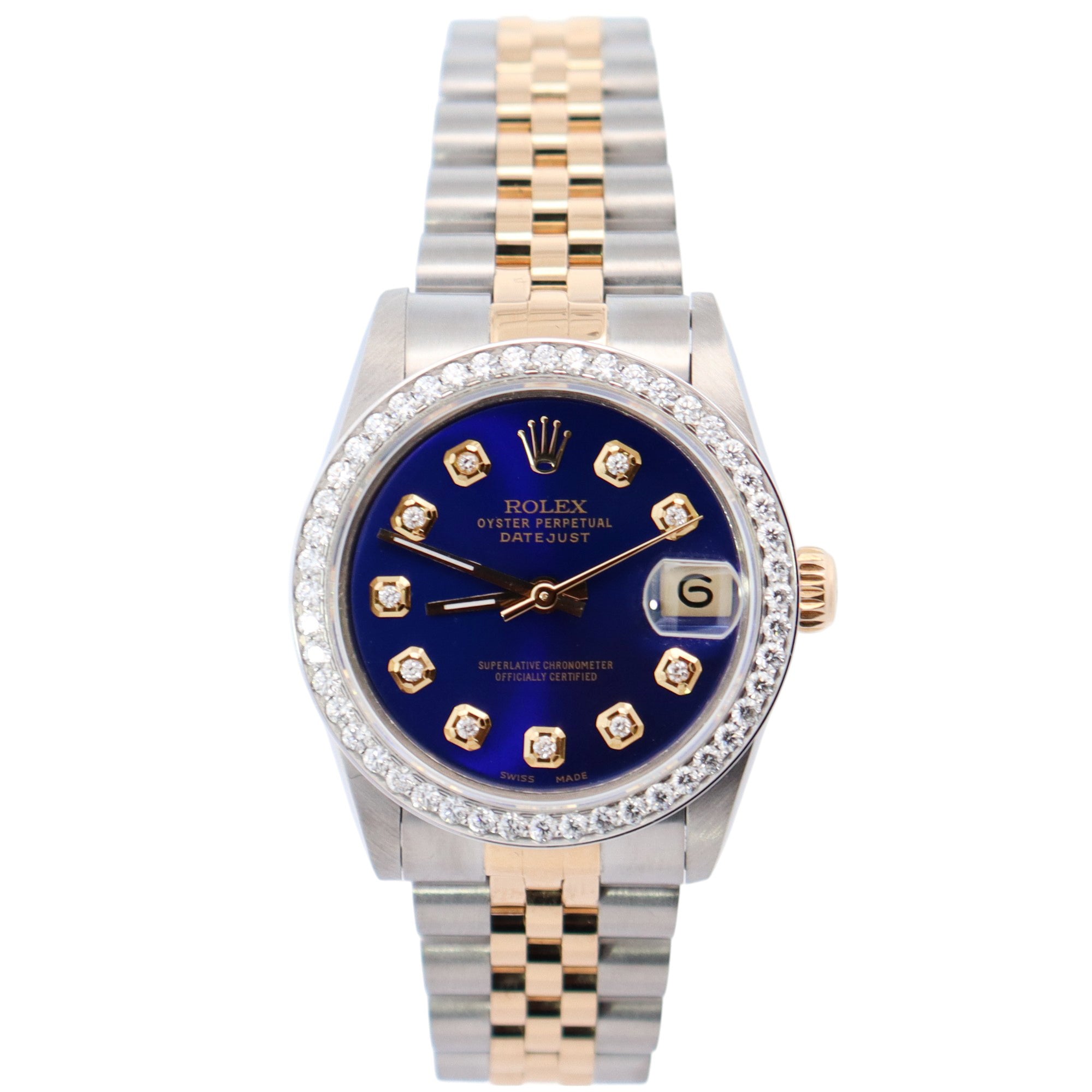 Rolex Datejust 31mm Blue Dial Watch Ref# 68273 - Happy Jewelers Fine Jewelry Lifetime Warranty