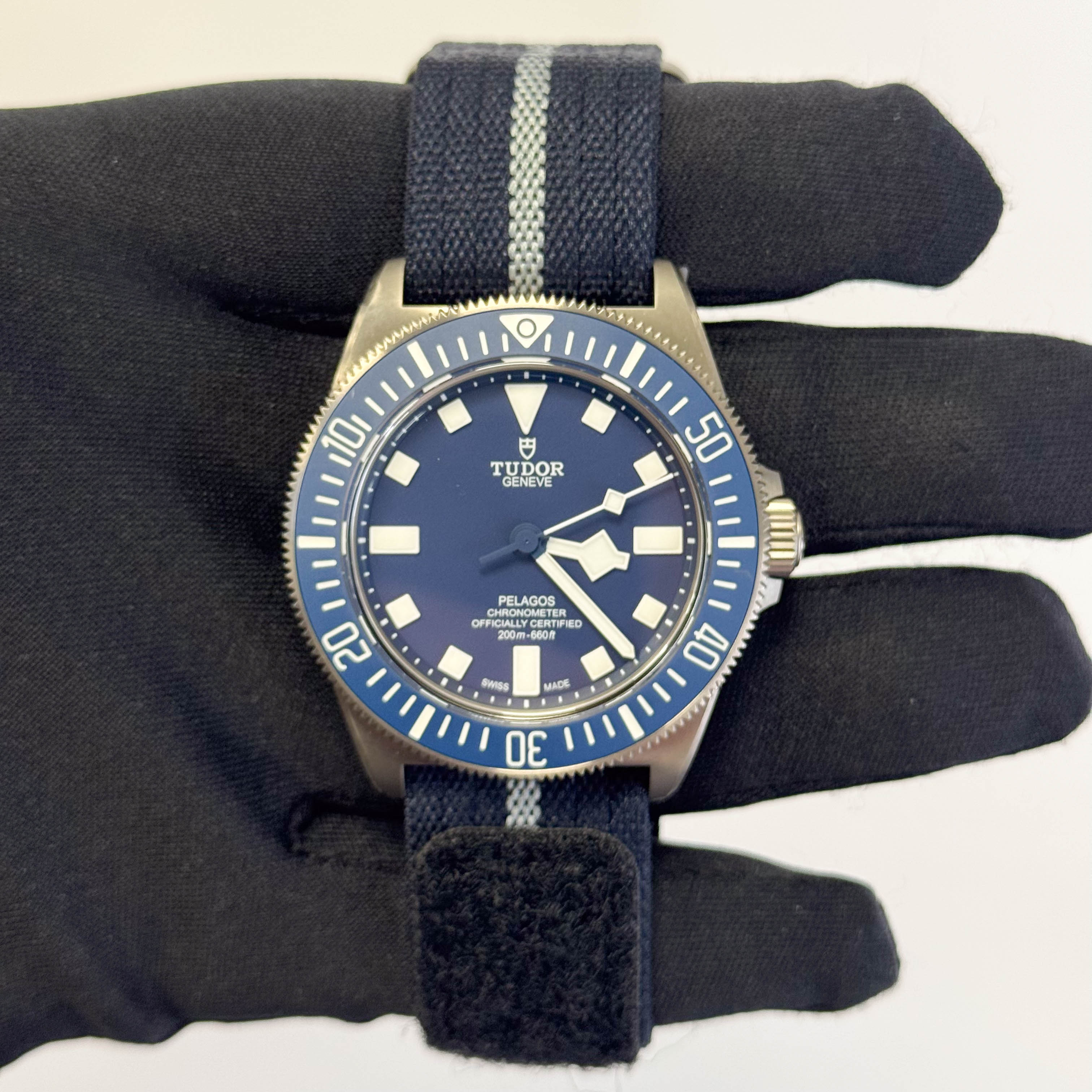 Tudor Pelagos FXD 42mm Blue Dial Watch Ref# 25707B/25-001 - Happy Jewelers Fine Jewelry Lifetime Warranty