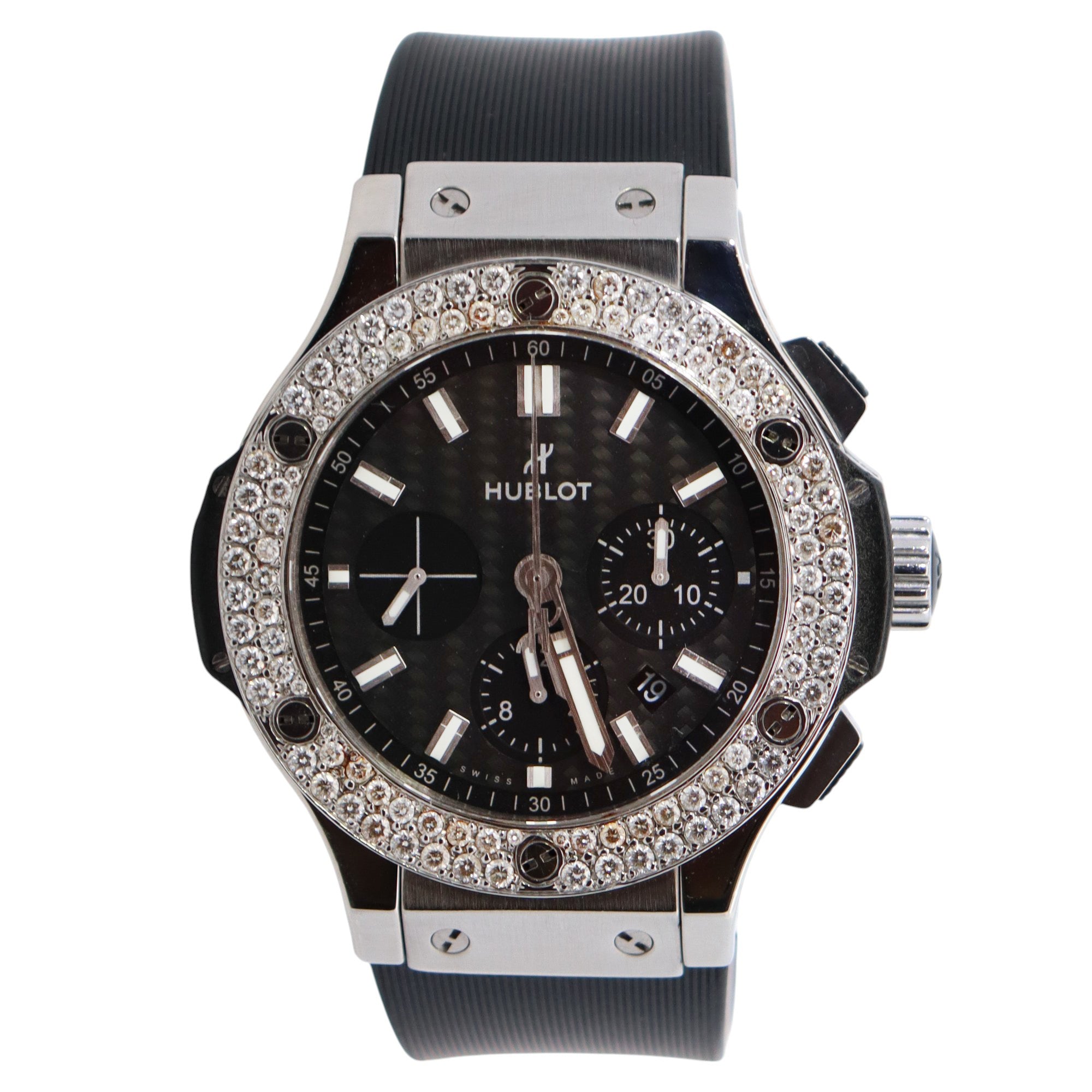 Hublot Big Bang 44mm Carbon Dial Watch Ref# 301.SM.1770.RX - Happy Jewelers Fine Jewelry Lifetime Warranty