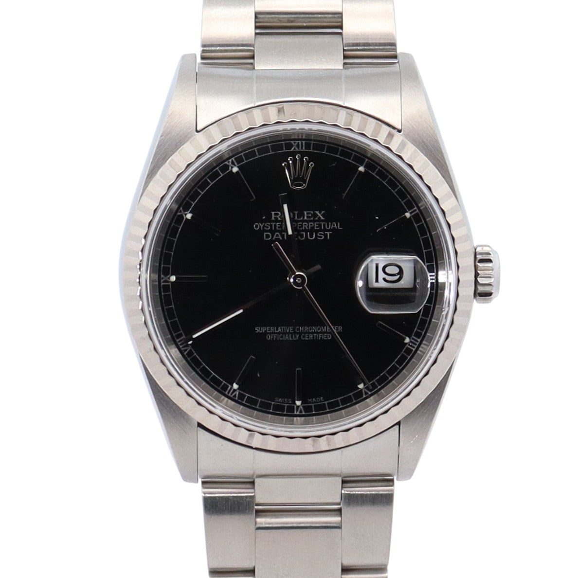 Rolex Datejust 36mm Black Dial Watch Ref# 16234 - Happy Jewelers Fine Jewelry Lifetime Warranty